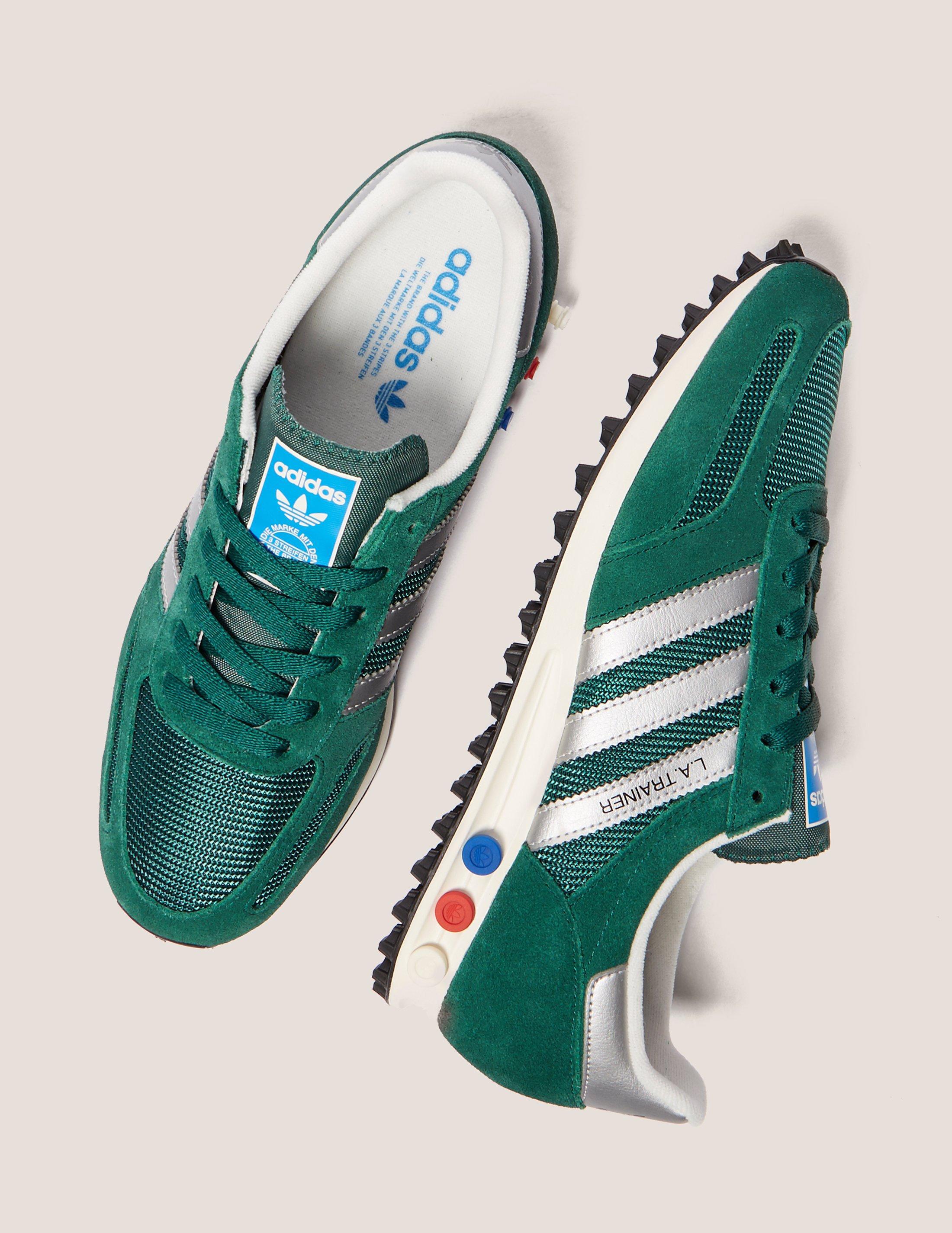 Lyst - Adidas Originals La Trainer in Green for Men