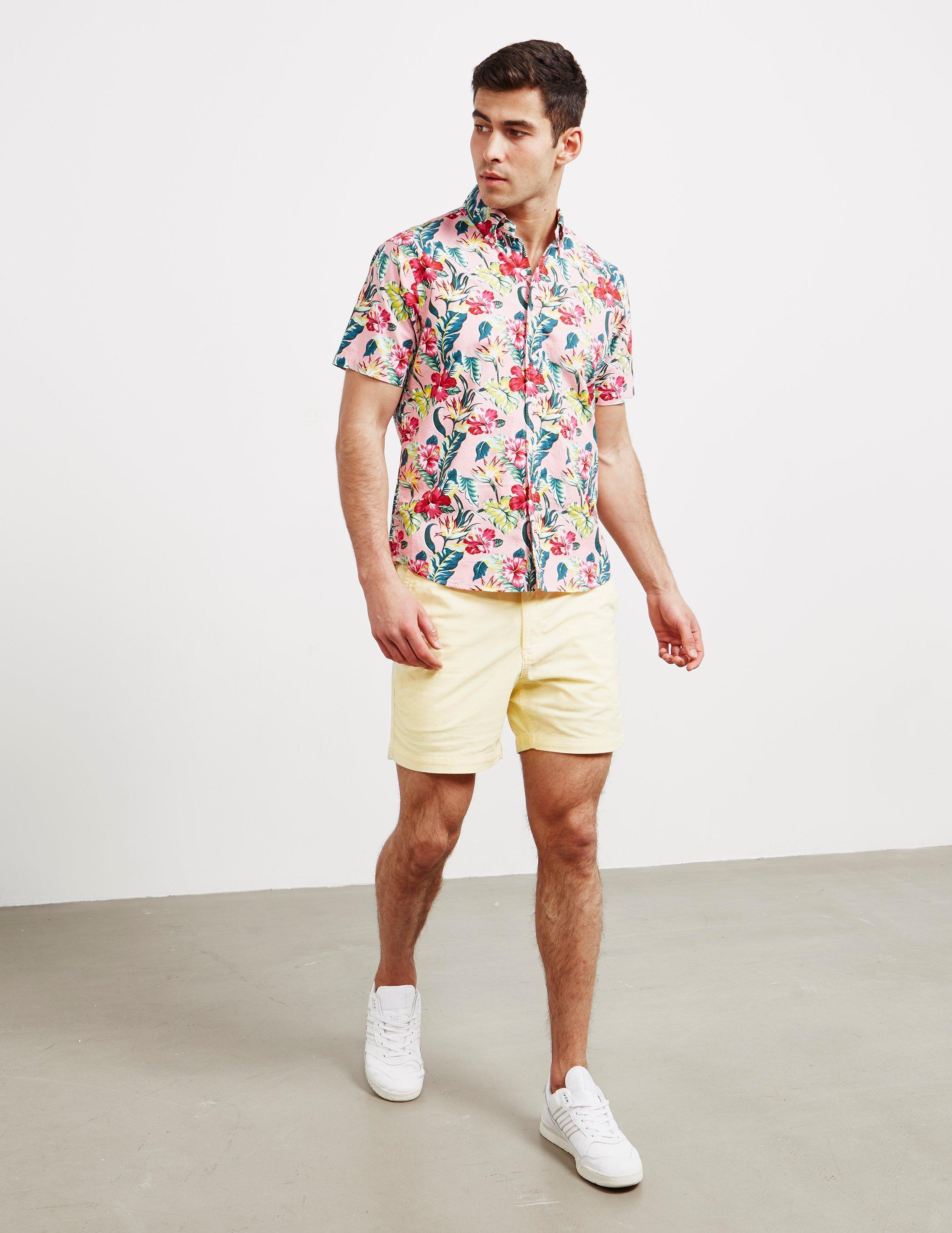floral polo and shorts \u003e Up to 73% OFF 
