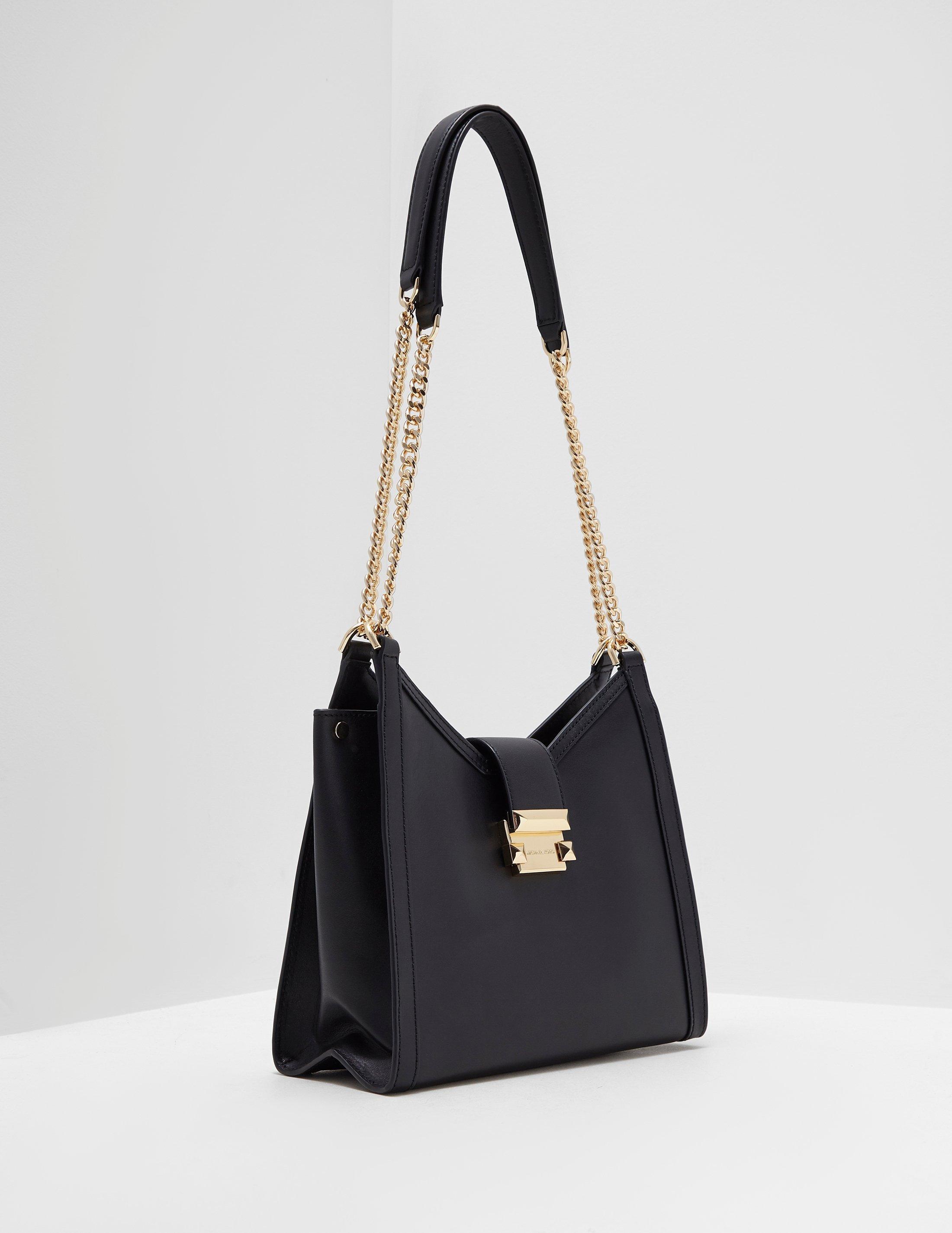 Michael Kors Leather Whitney Chain Shoulder Bag - Online Exclusive Black - Lyst
