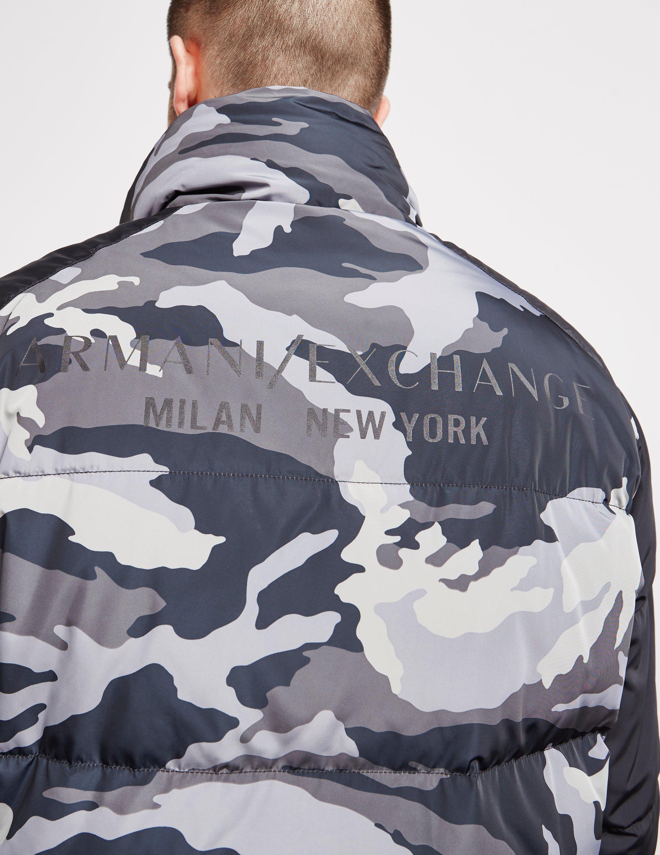 armani exchange camo jacket
