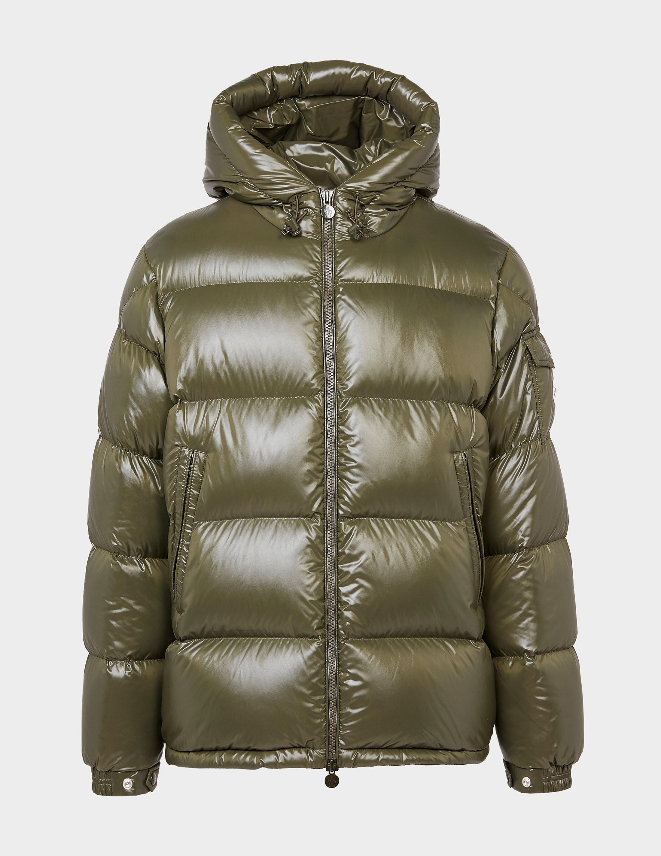 Moncler Synthetic Ecrins Gloss Padded Jacket in Green for Men - Lyst