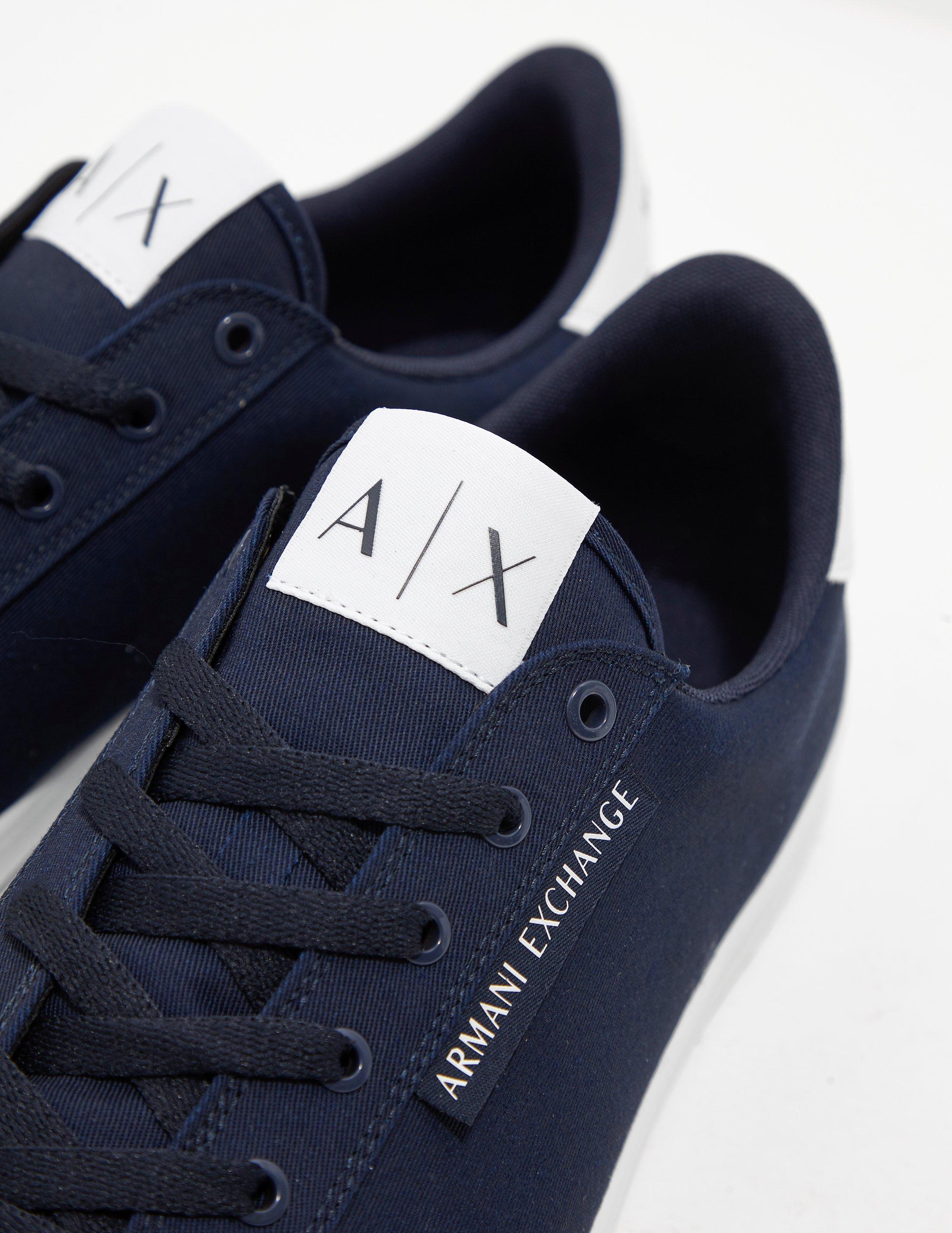 armani exchange canvas trainers