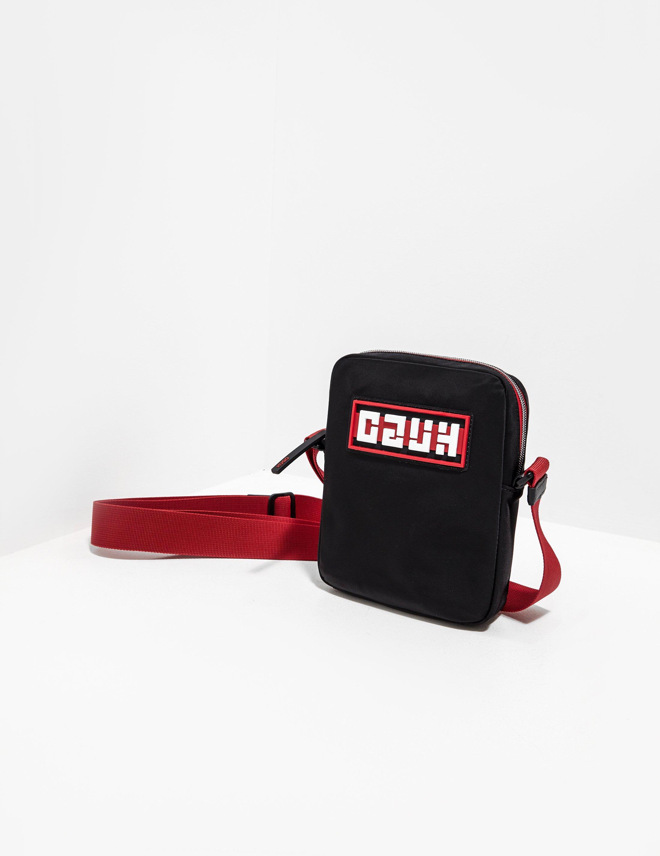 HUGO Rubber Record Crossbody Bag Black for Men Lyst