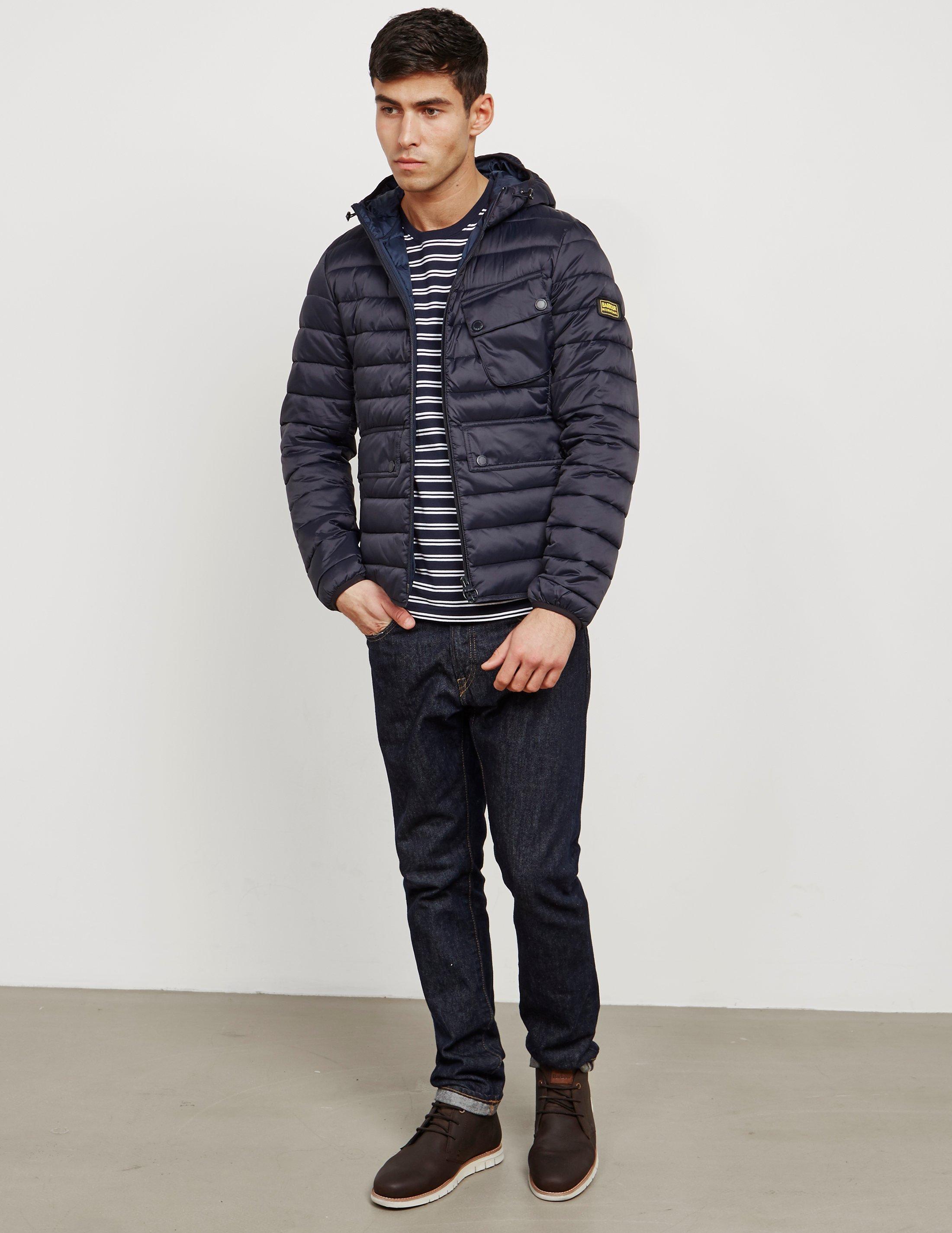 barbour ouston jacket navy