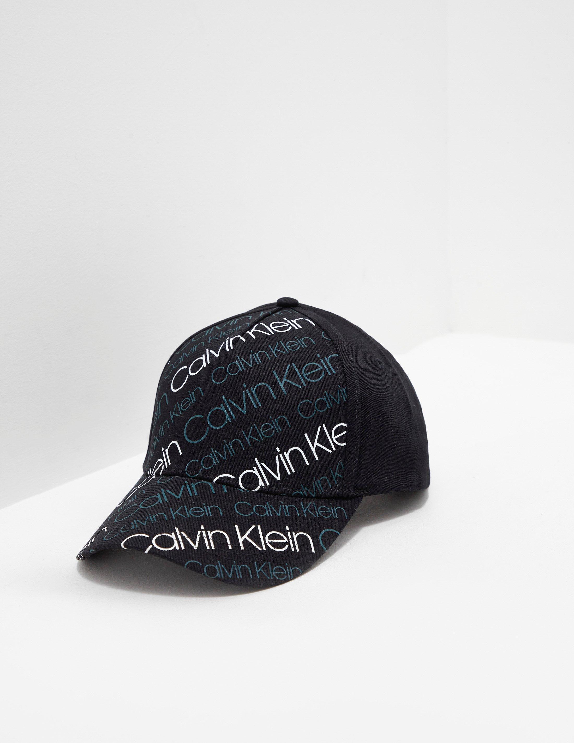 Calvin Klein Cotton Mens Multi Logo Cap - Online Exclusive Black for Men |  Lyst