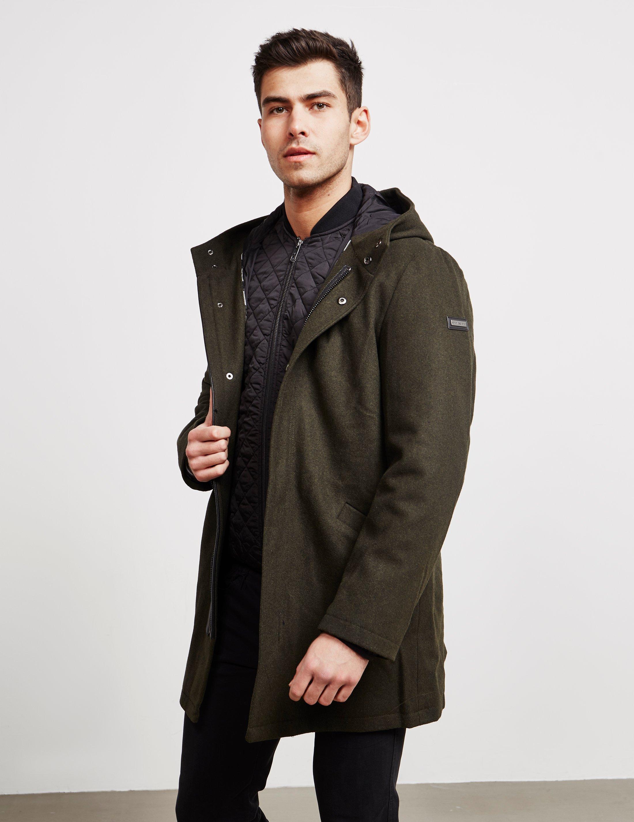 armani green coat