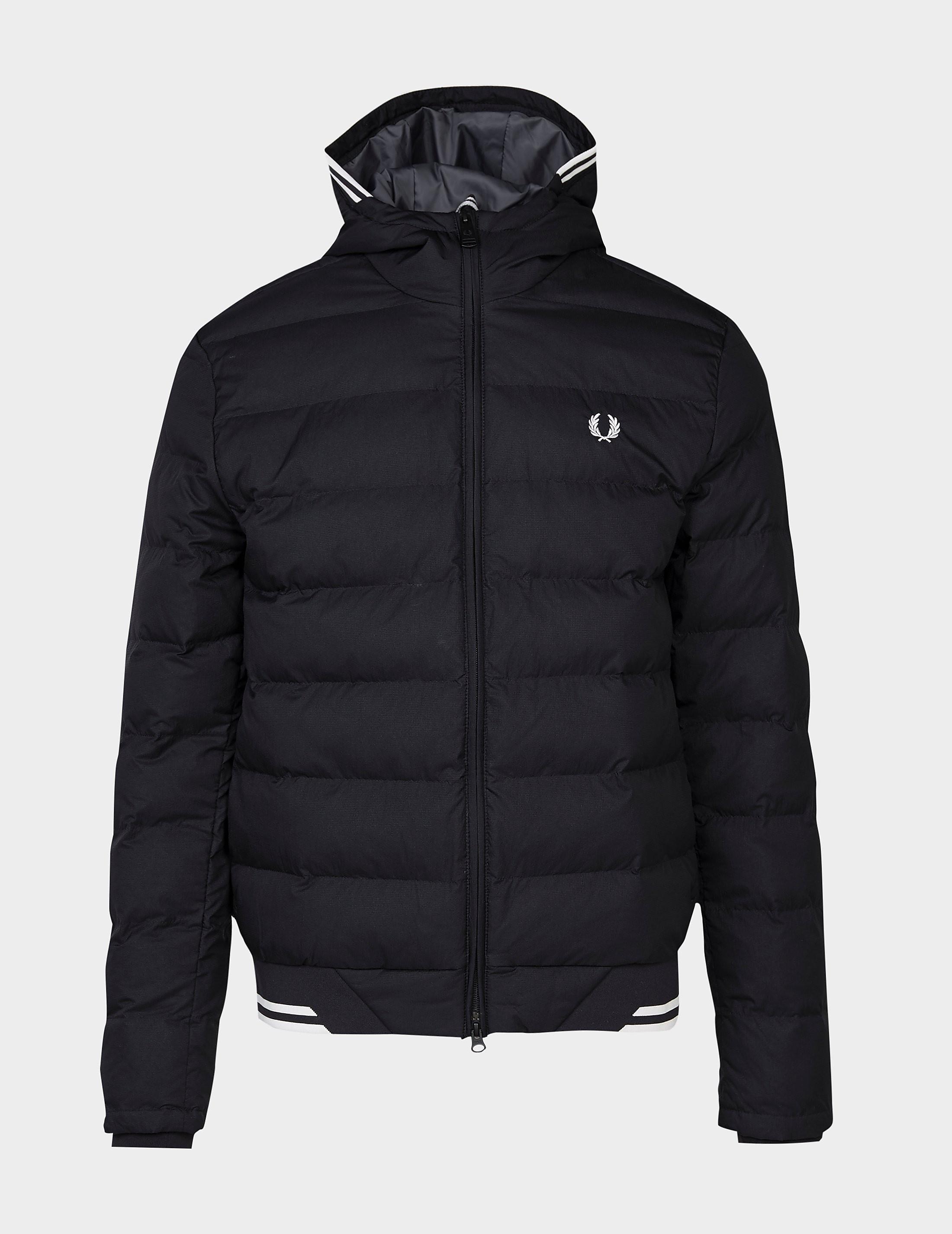 Fred Perry Twin Tipped Bubble Jacket Black for Men - Lyst