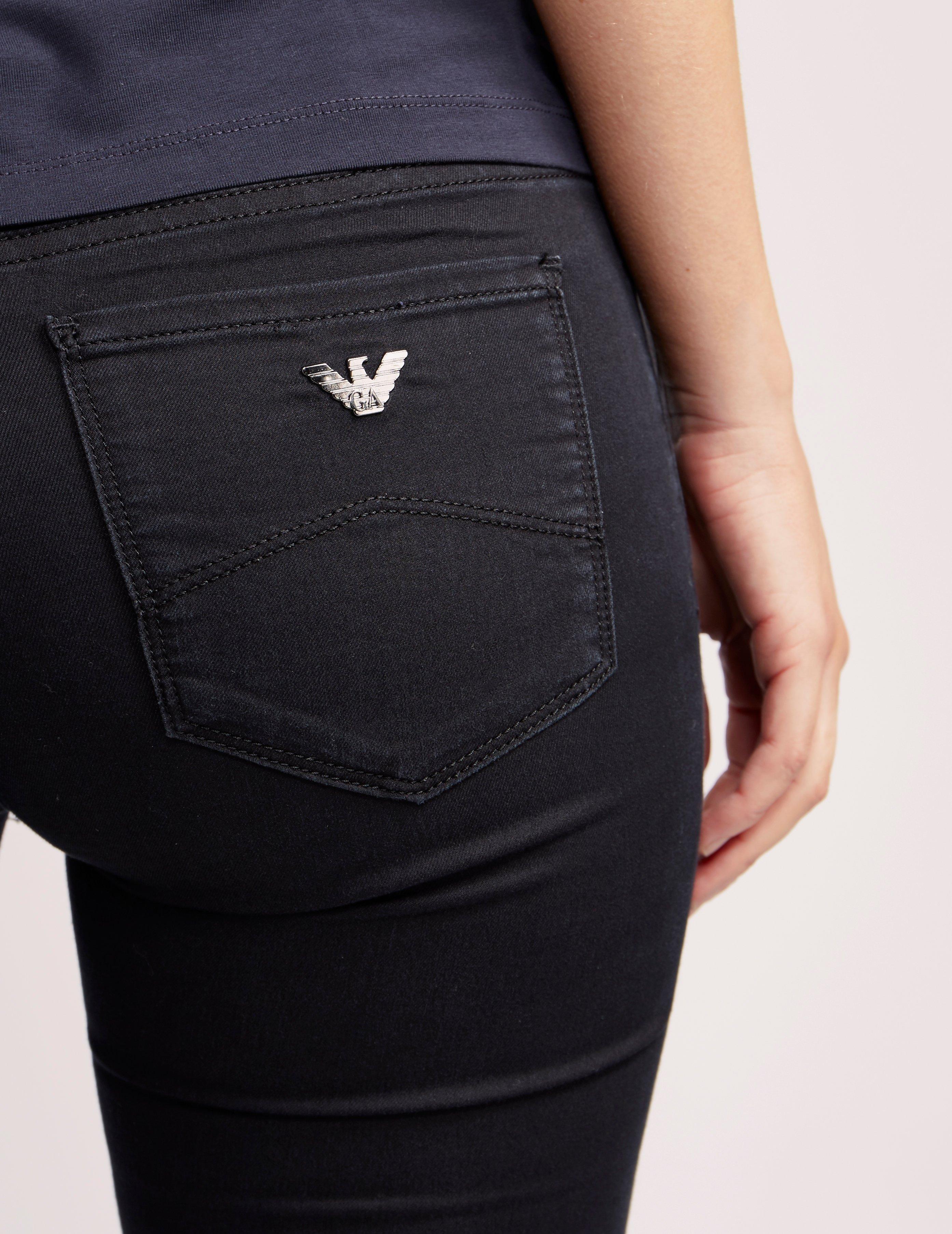 ladies black armani jeans