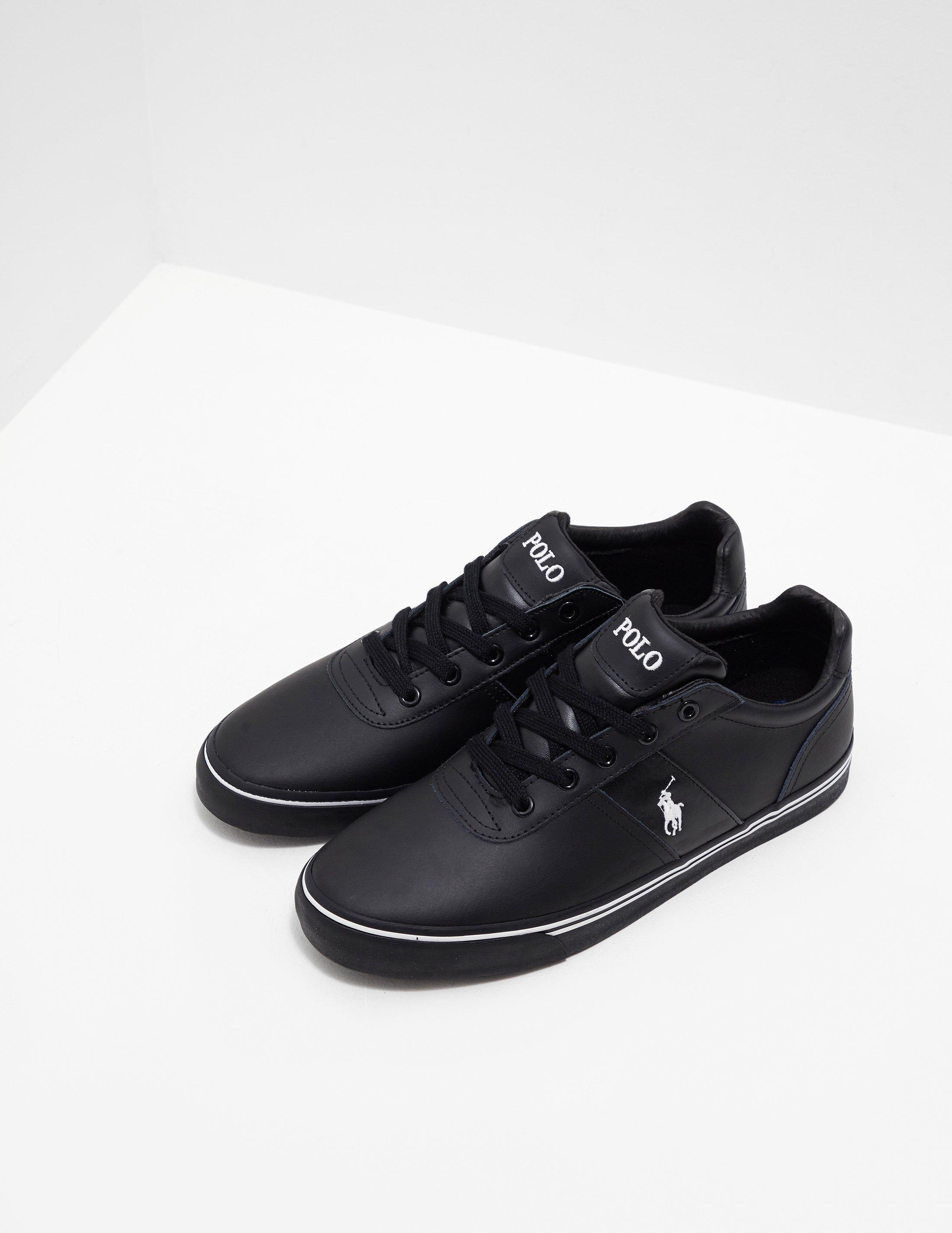 polo ralph lauren hanford leather black
