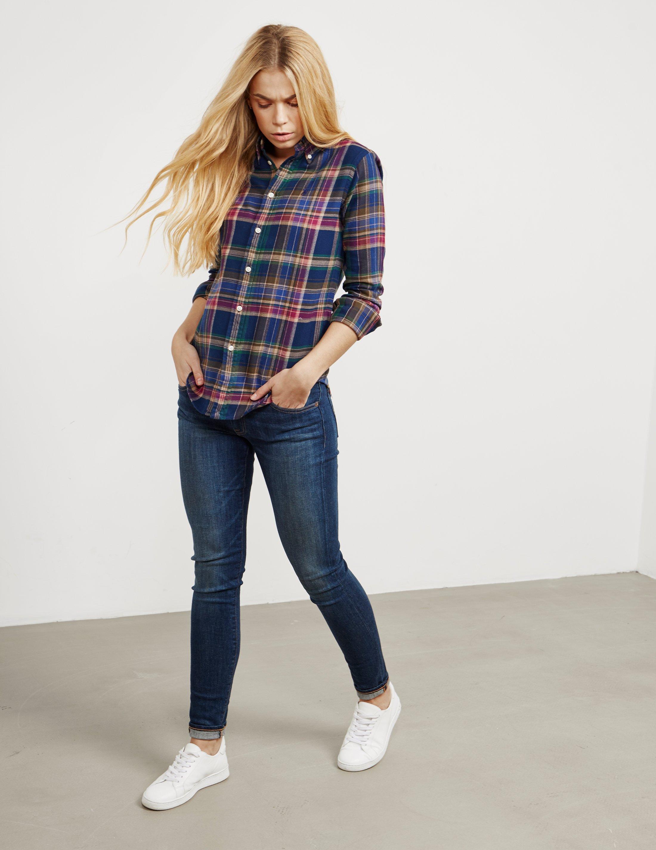 polo ralph lauren womens flannel shirt
