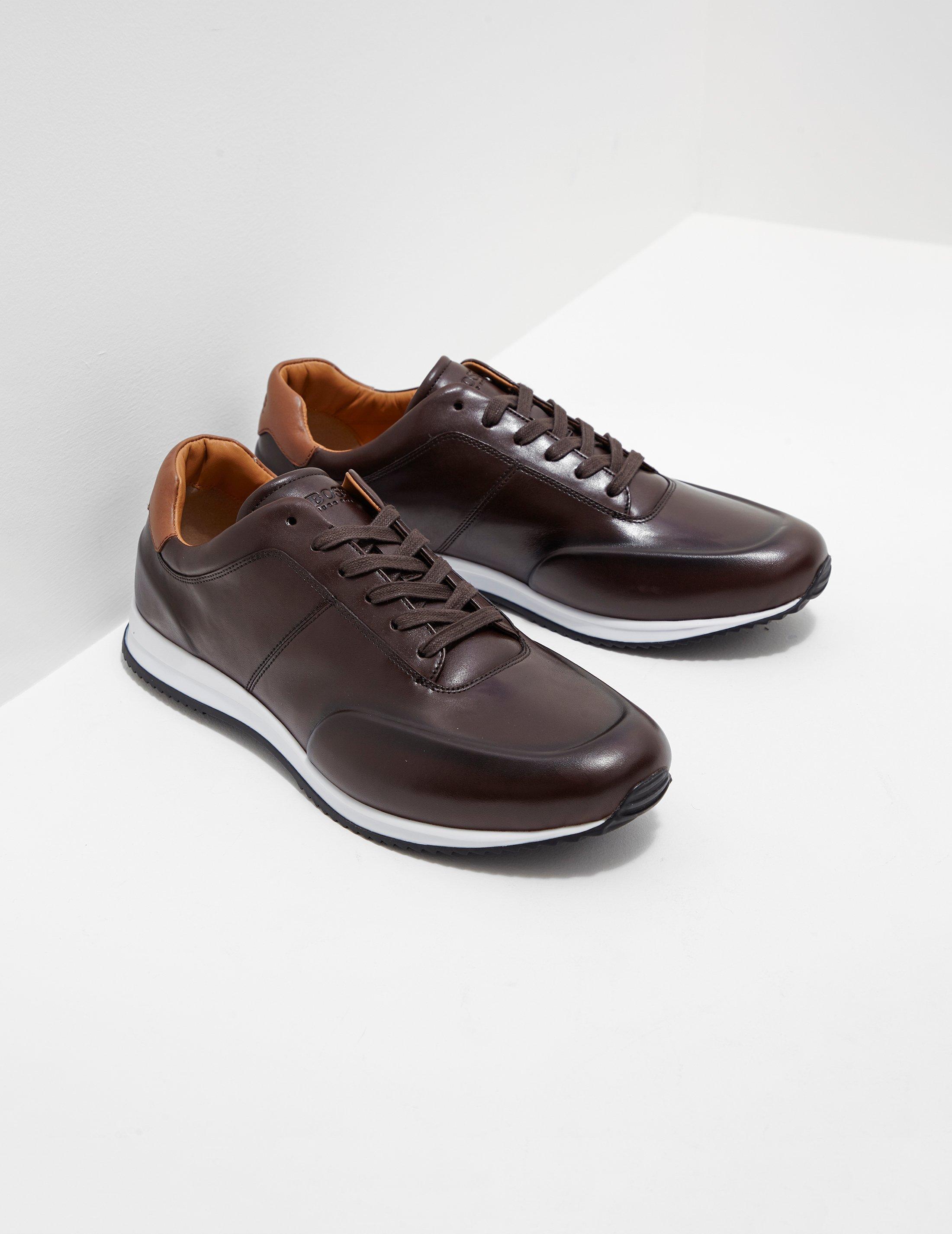 BOSS by HUGO BOSS Mens Legacy Trainers Brown for Men | Lyst