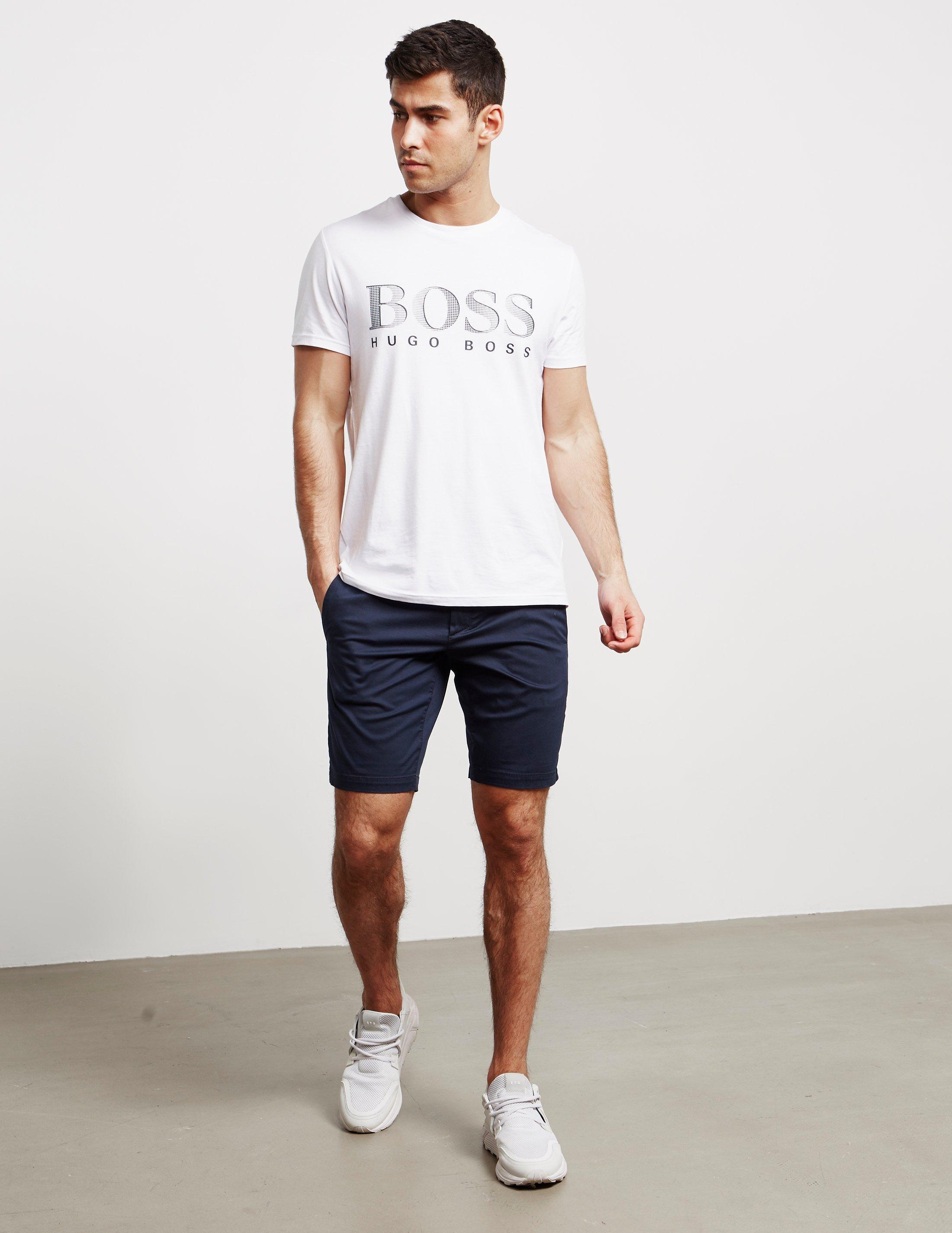 BOSS by HUGO BOSS Cotton Liem Shorts Navy in Blue for Men | Lyst
