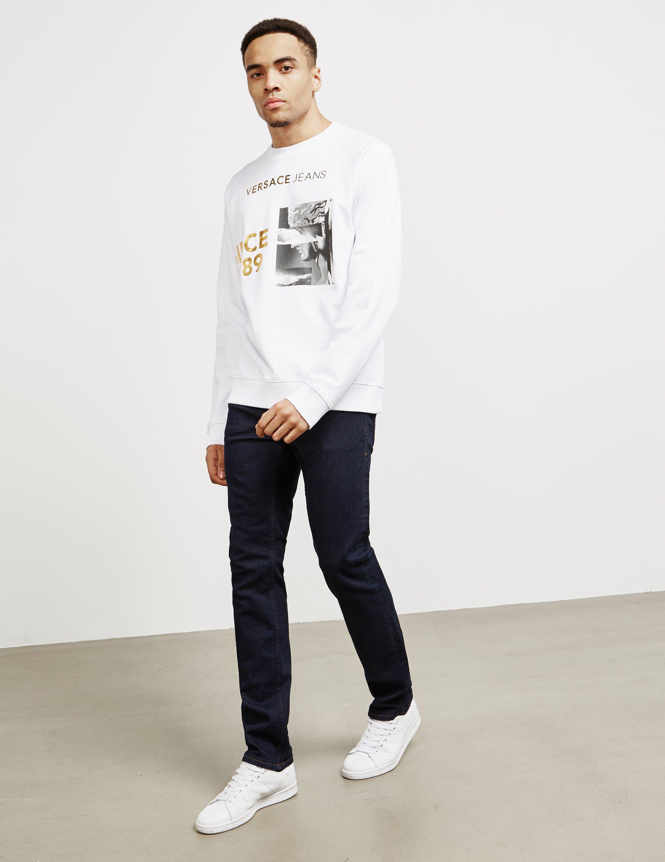 versace jeans sweatshirt white
