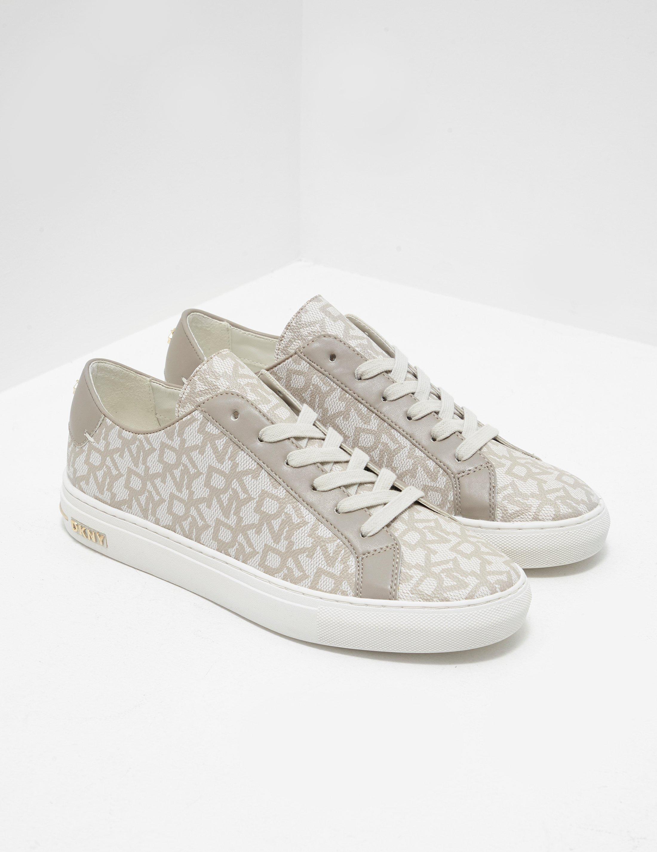 DKNY Canvas Town Logo Trainers White - Lyst