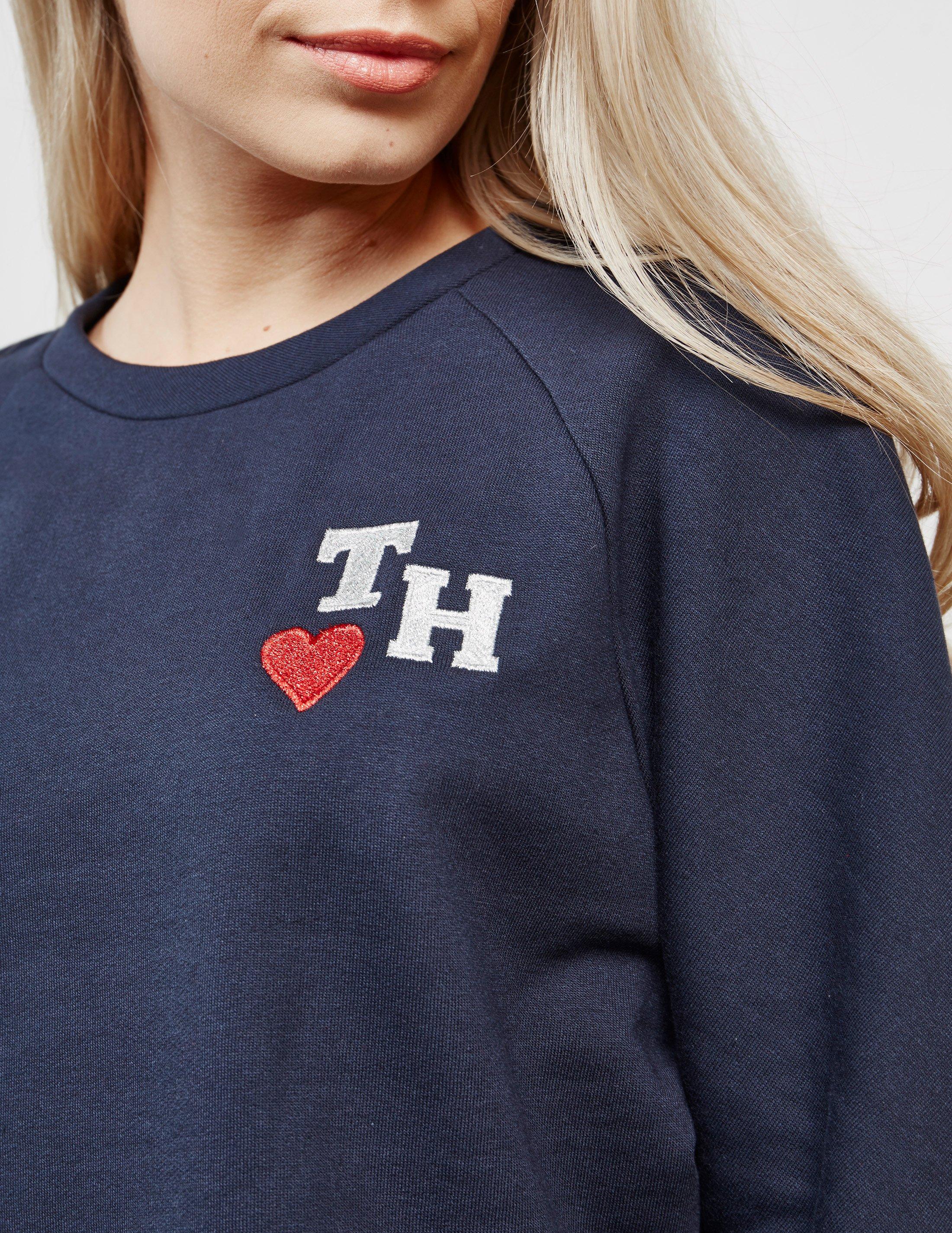 tommy hilfiger navy sweatshirt womens