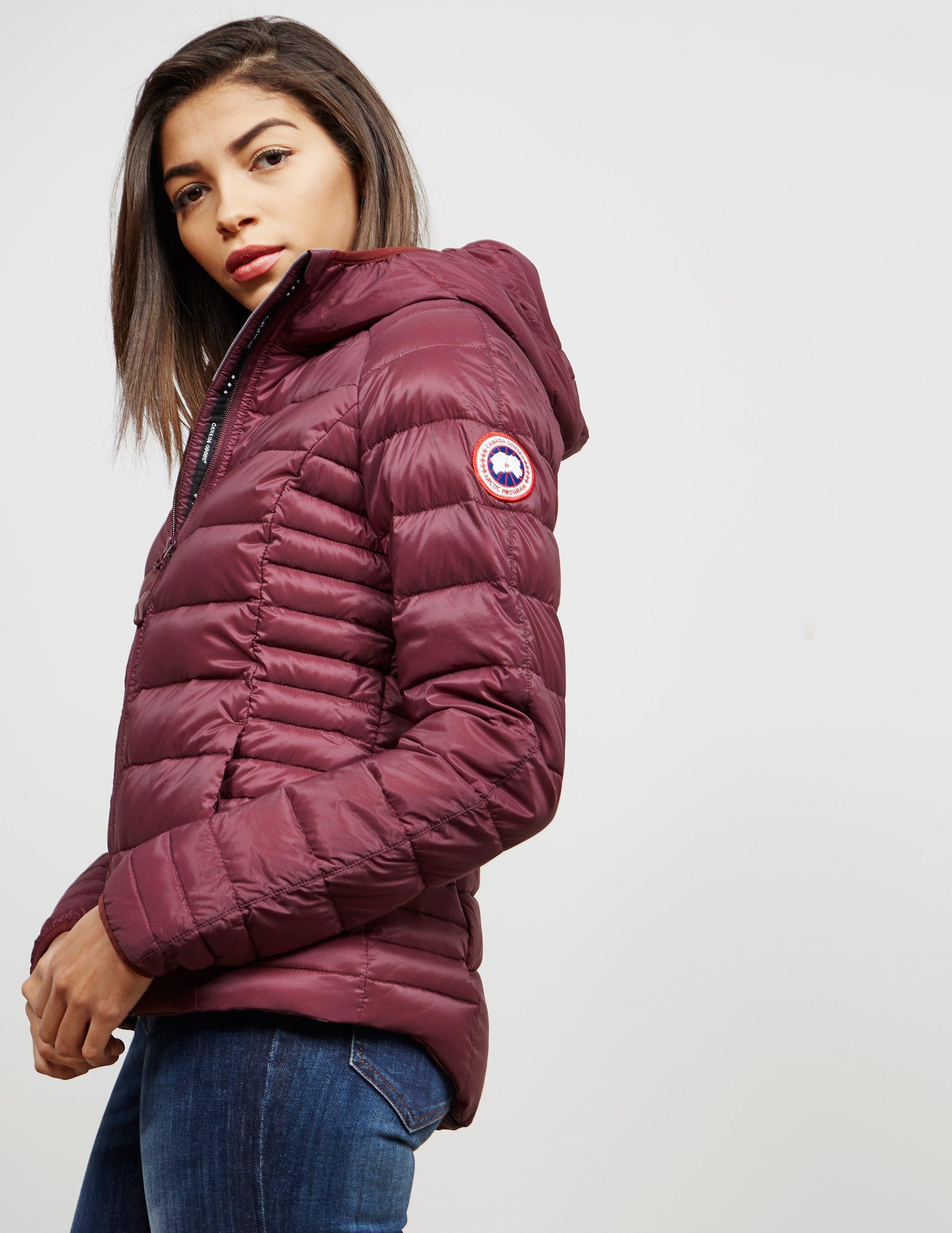 Canada Goose Womens Brookvale Padded Hooded Jacket Red In