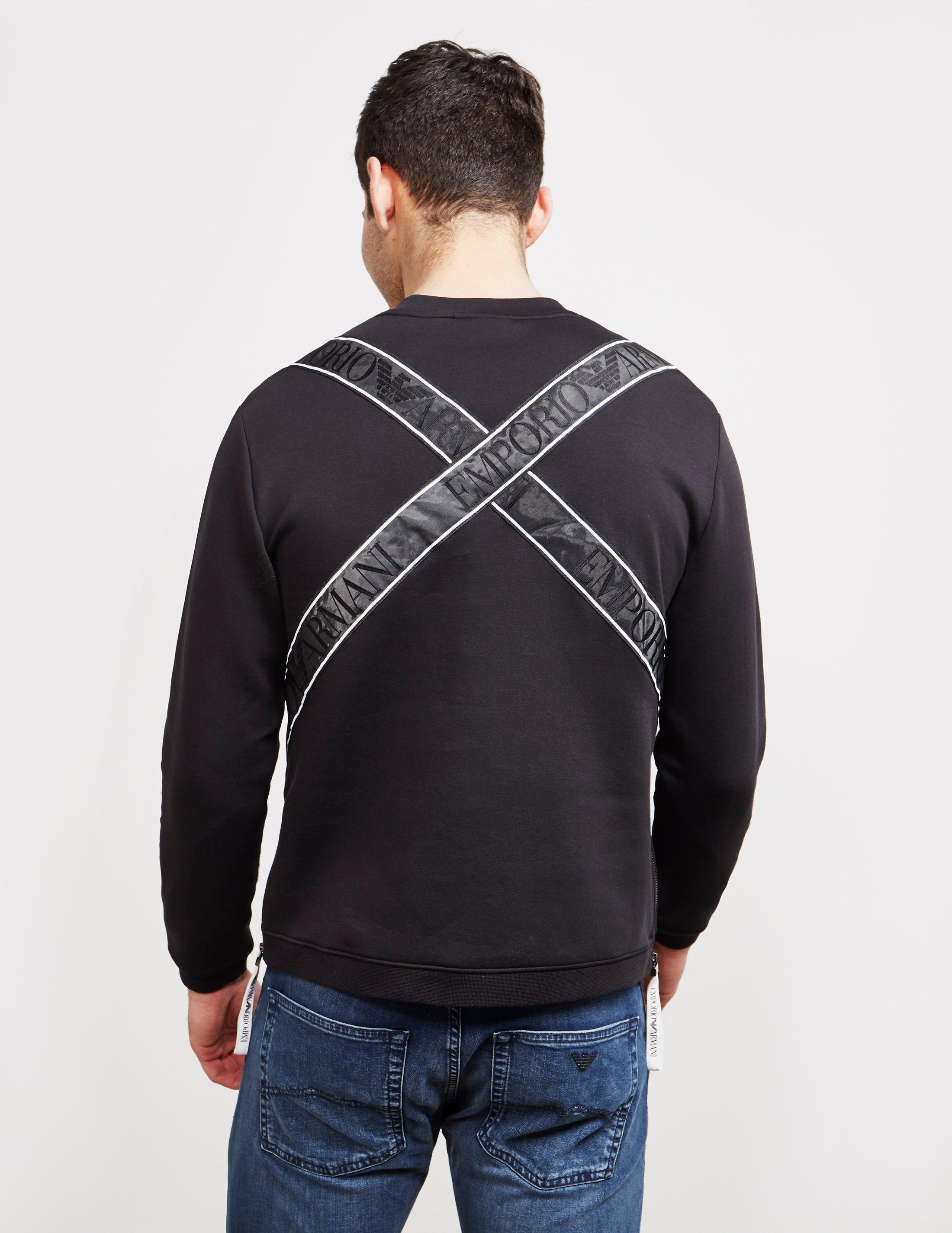 armani tape sweatshirt