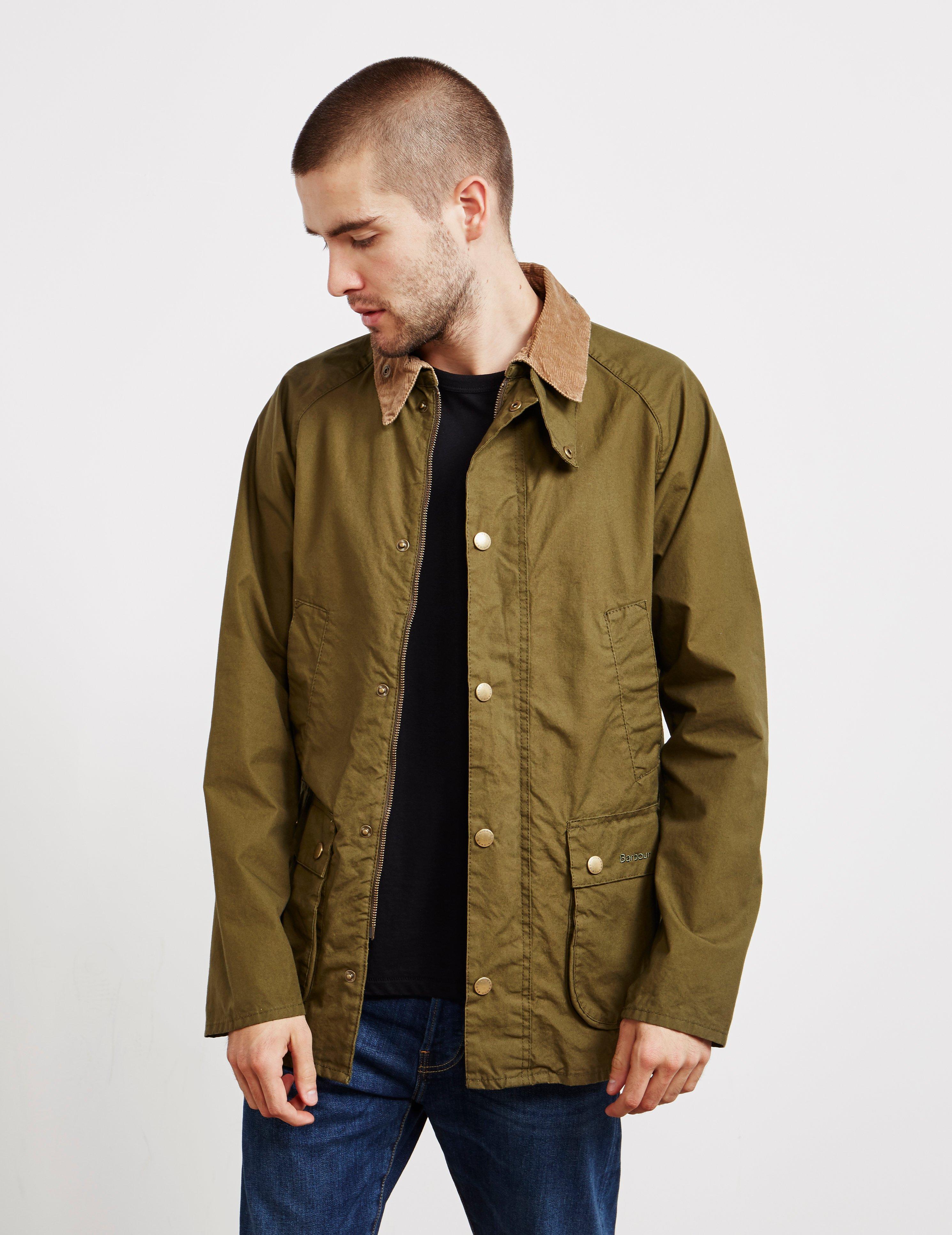 barbour washed bedale jacket green