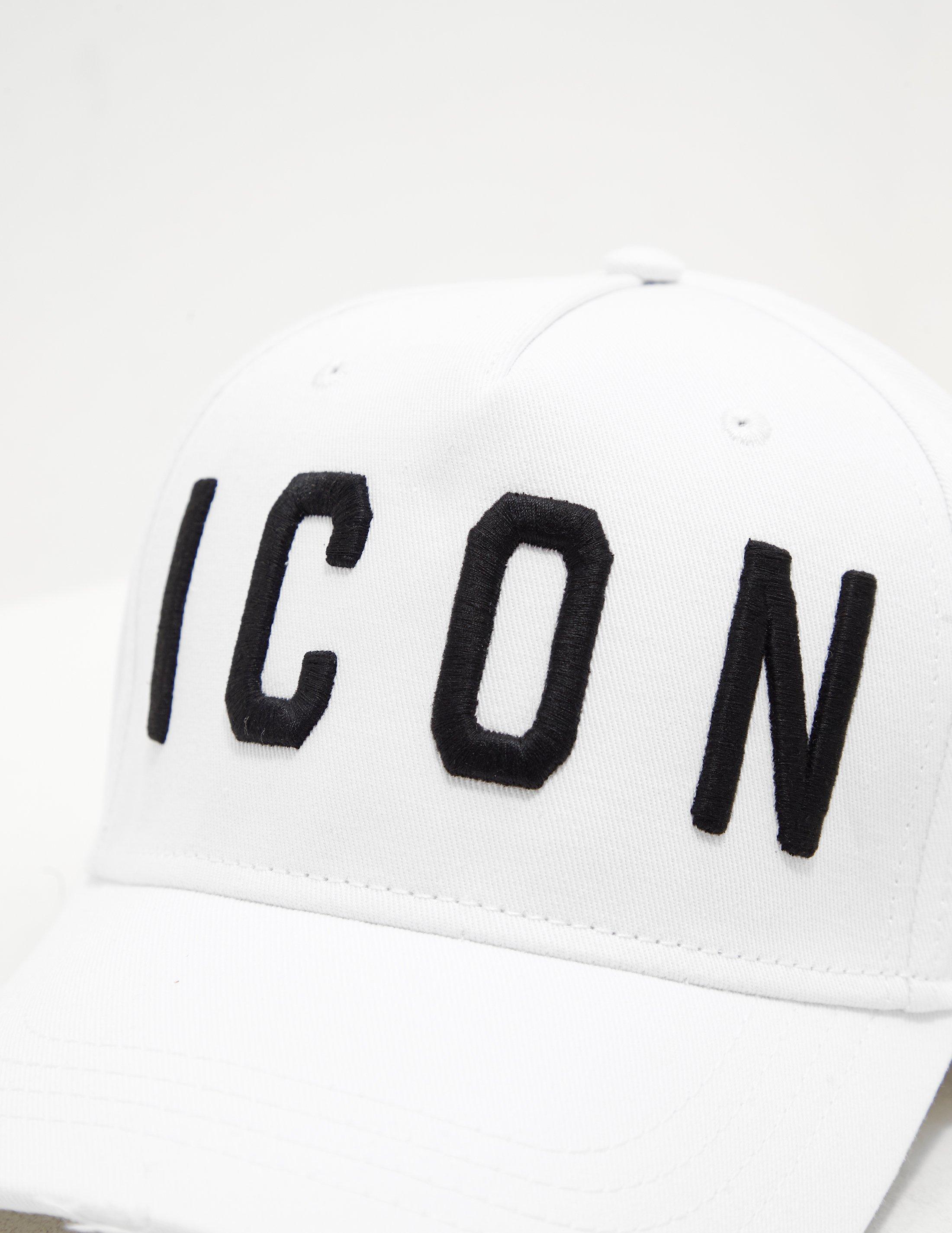 dsquared icon cap white