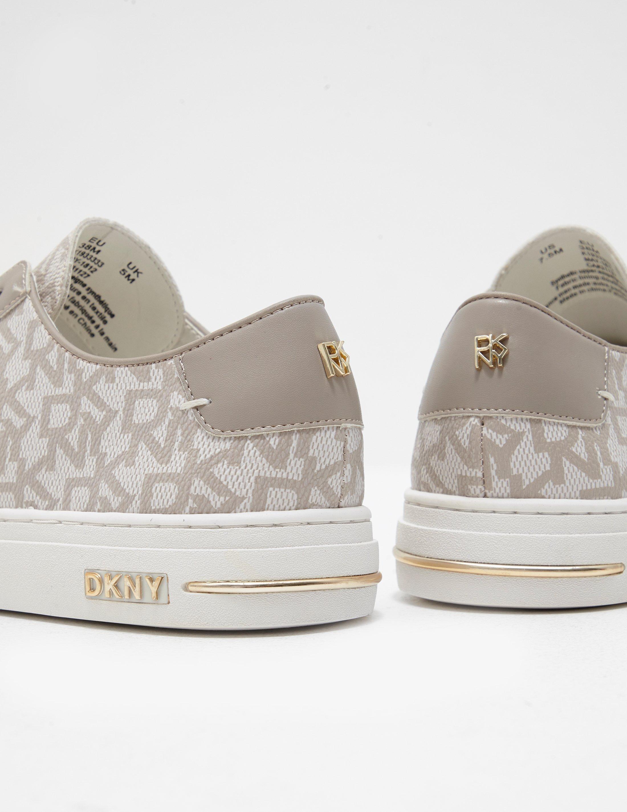 DKNY Canvas Town Logo Trainers White | Lyst