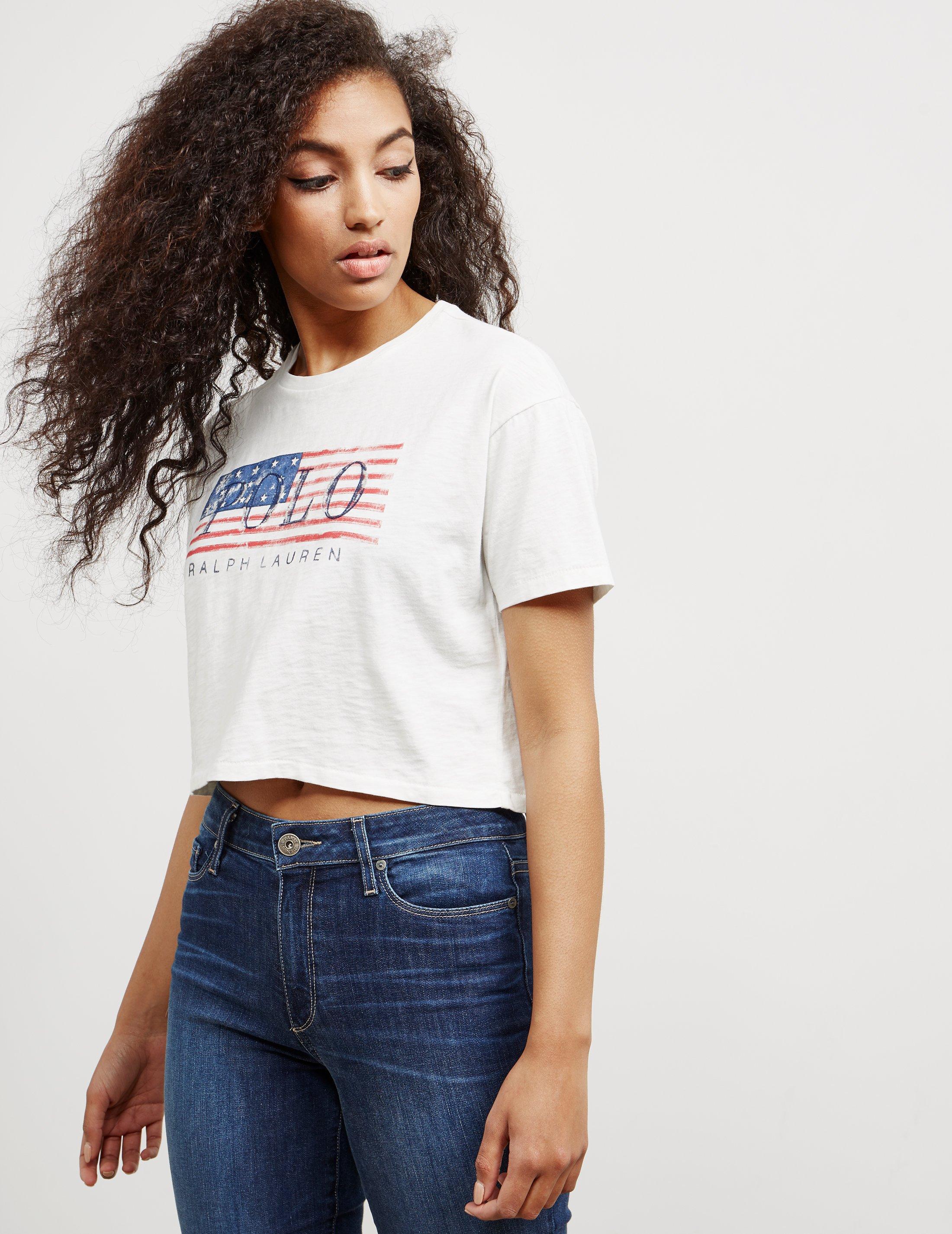 cropped polo shirt ralph lauren