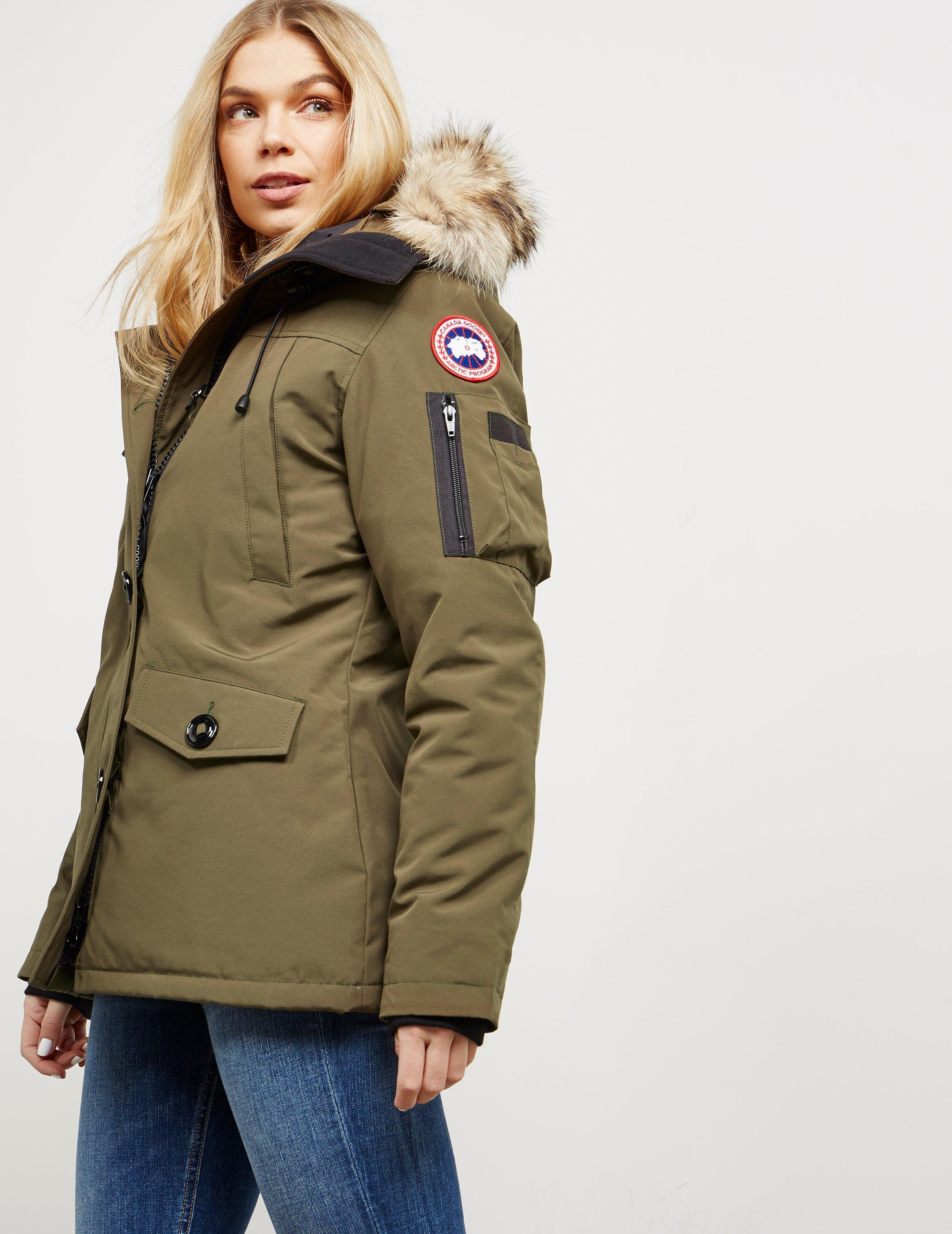 Canada Goose Goose Montebello Padded Parka Jacket Green - Lyst