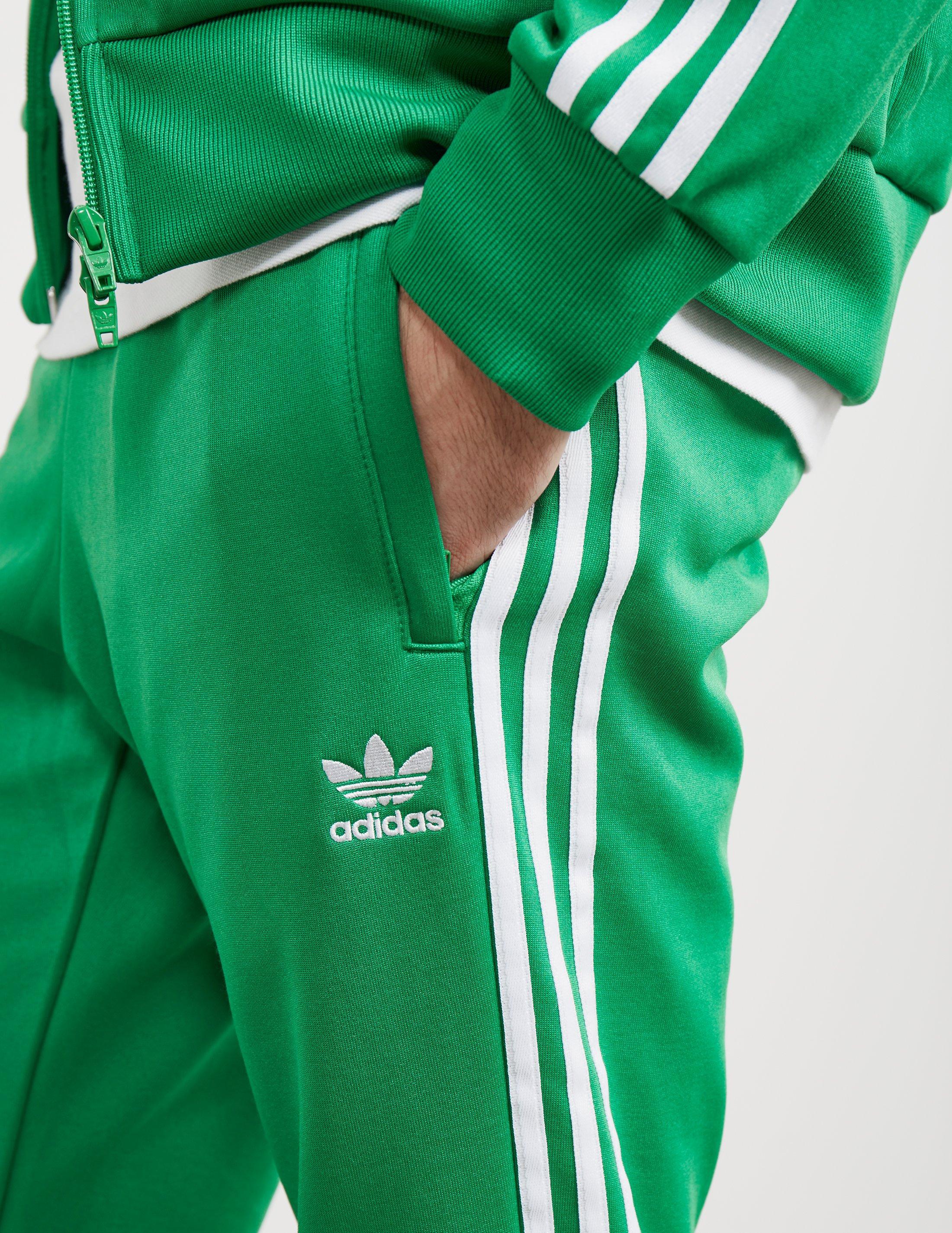 adidas Originals Mens Superstar Track Pants Green for Men | Lyst
