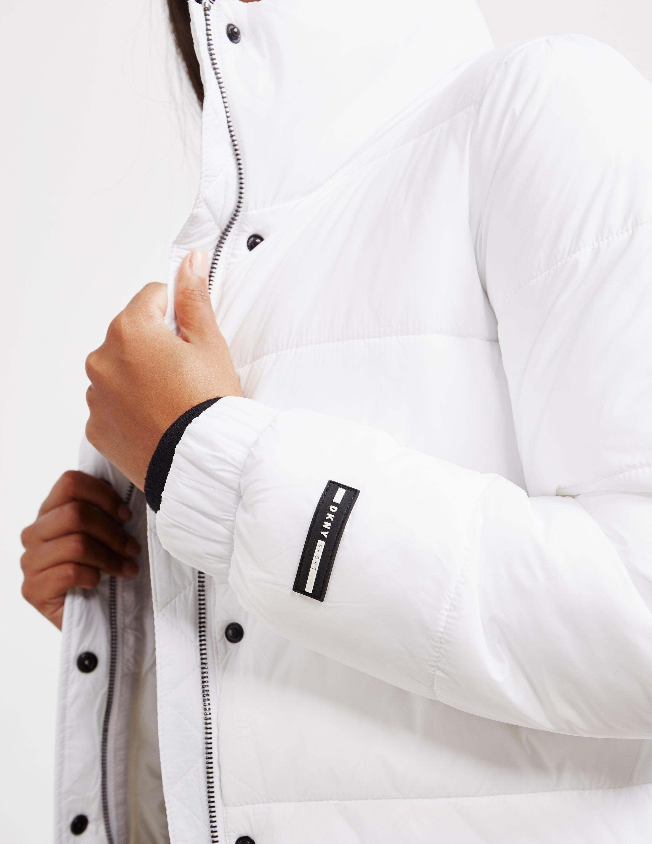 dkny white puffer jacket