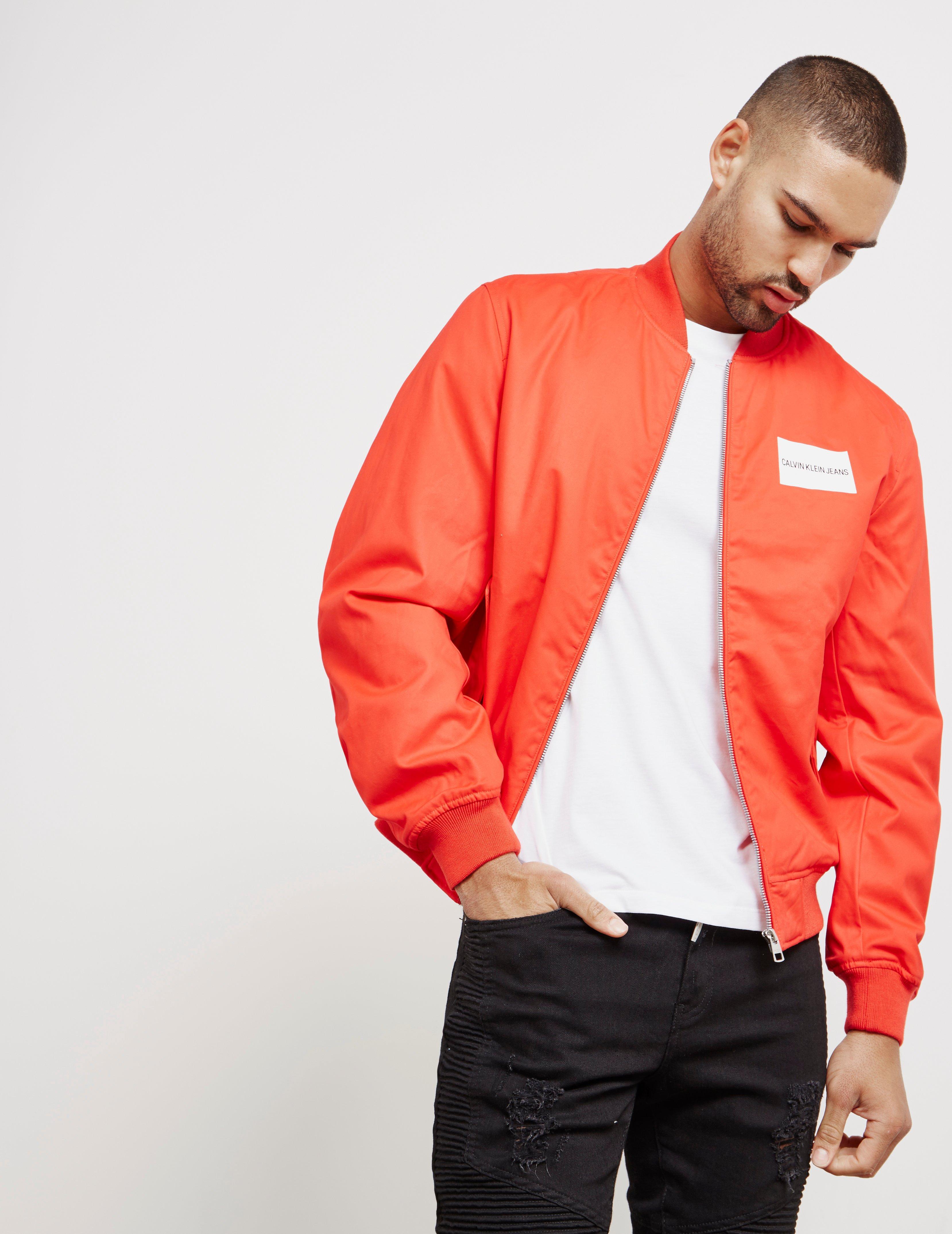 Calvin Klein Logo Bomber Jacket Online Sale, UP TO 65% OFF