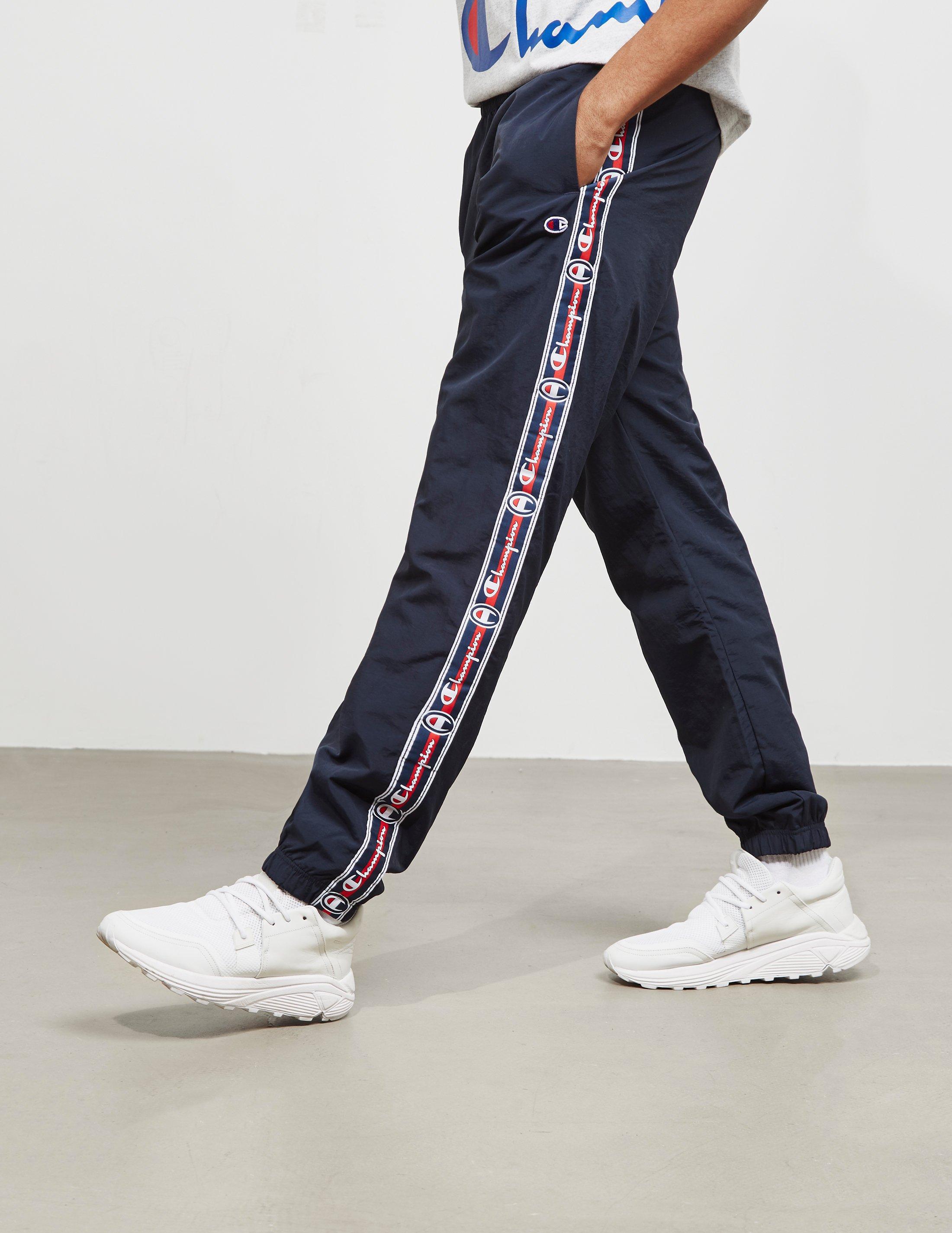 Champion Synthetic Mens Tape Cuffed Track Pants Navy Blue for Men - Lyst