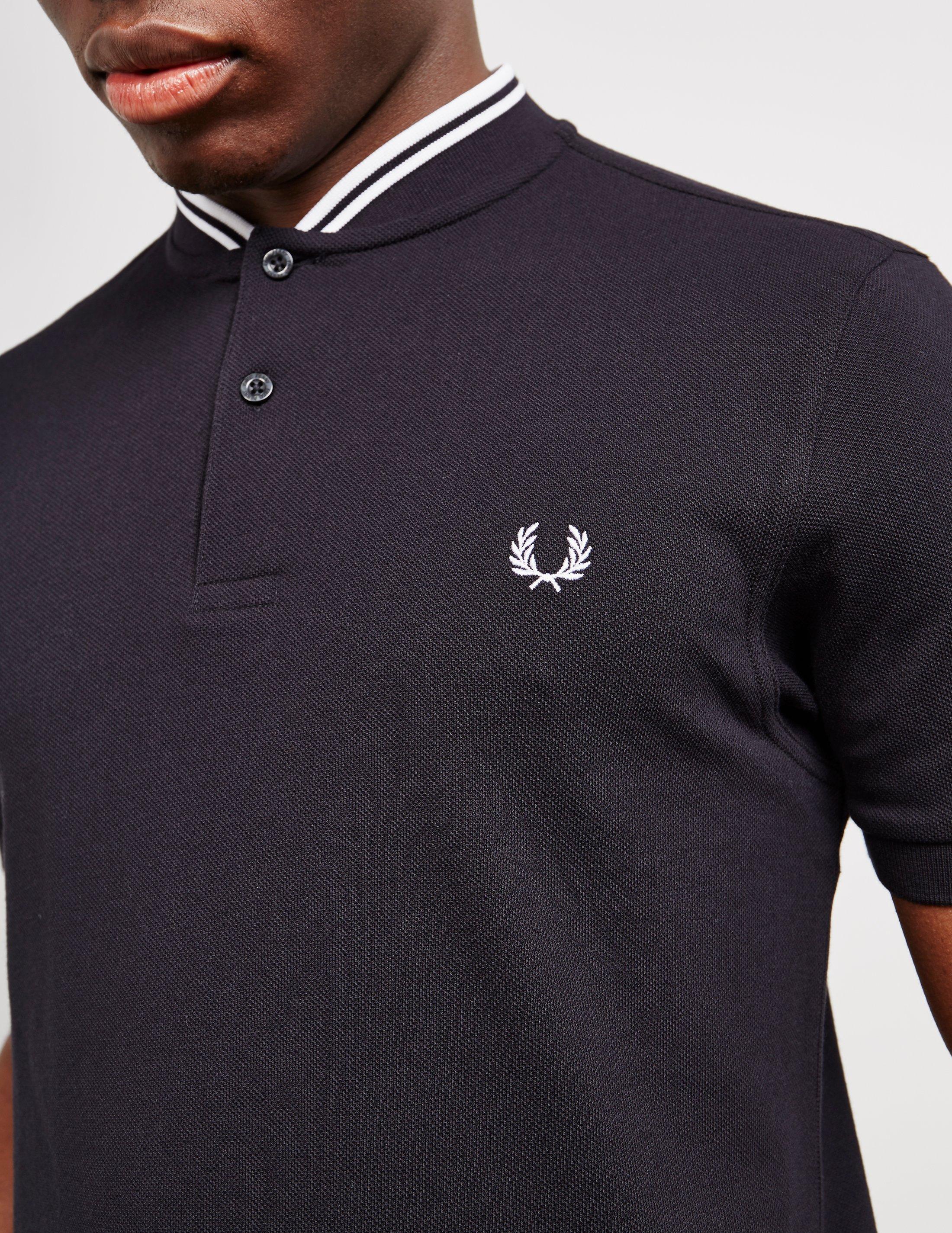 bomber collar polo