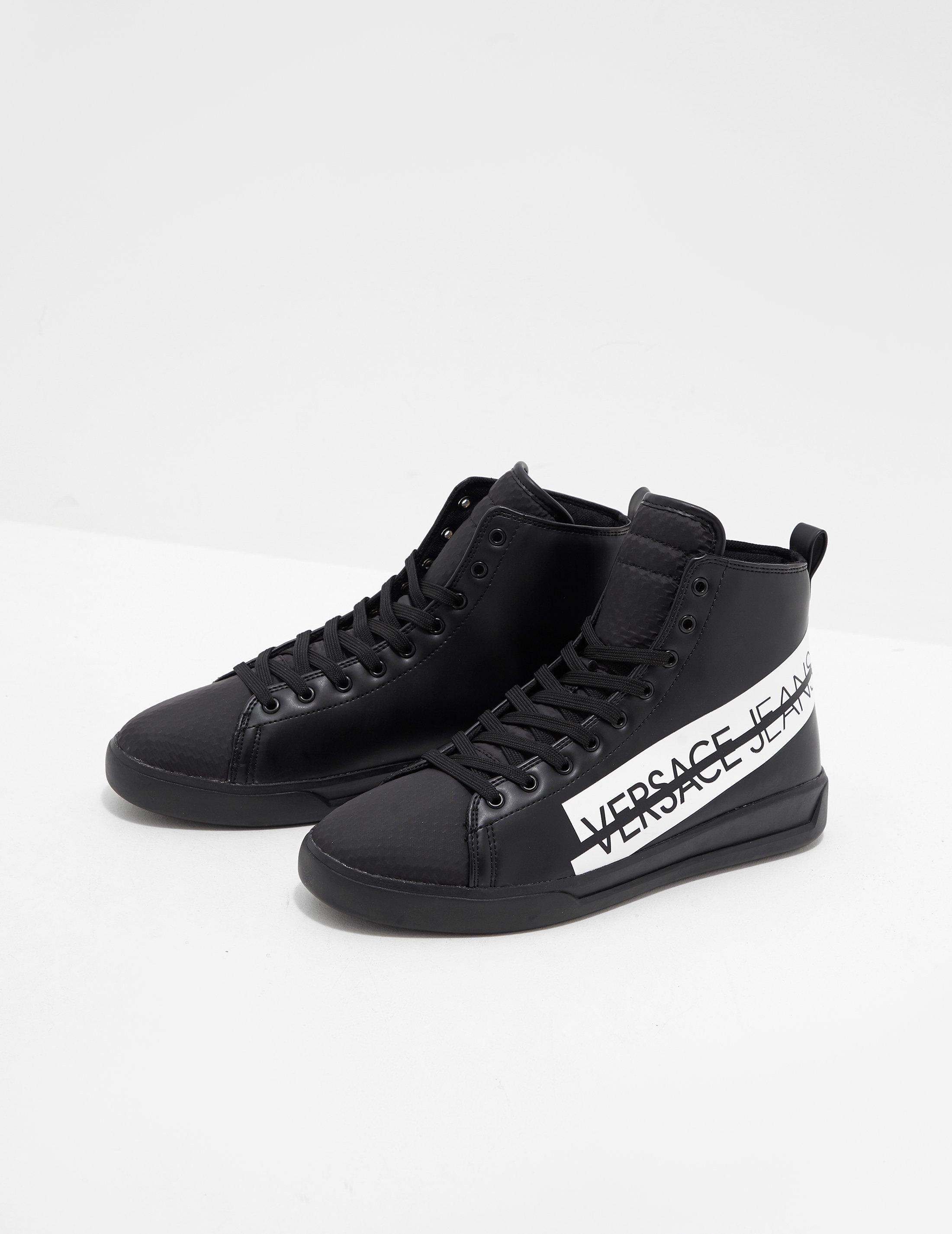 versace jeans high top trainers
