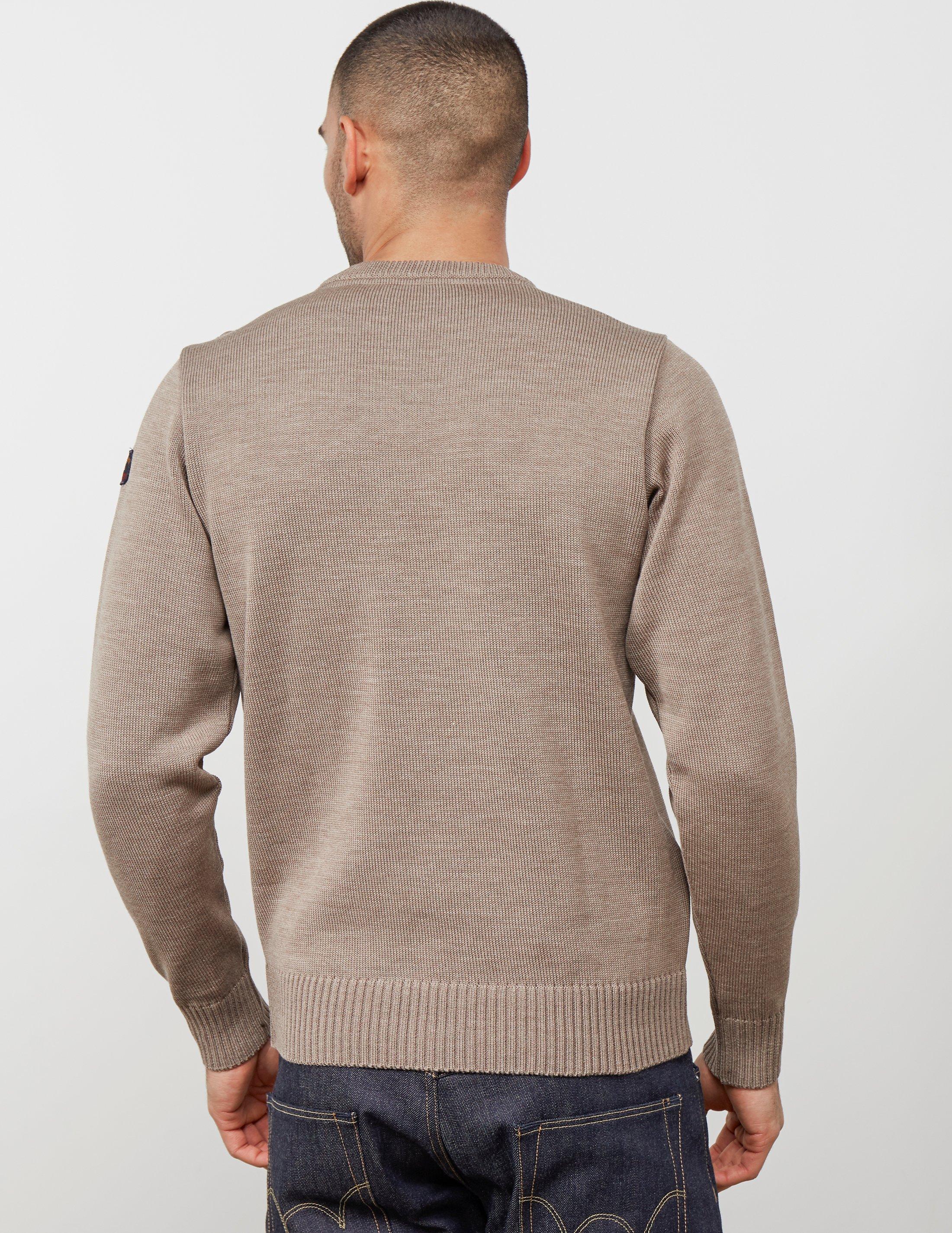 paul and shark crew button knitted jumper