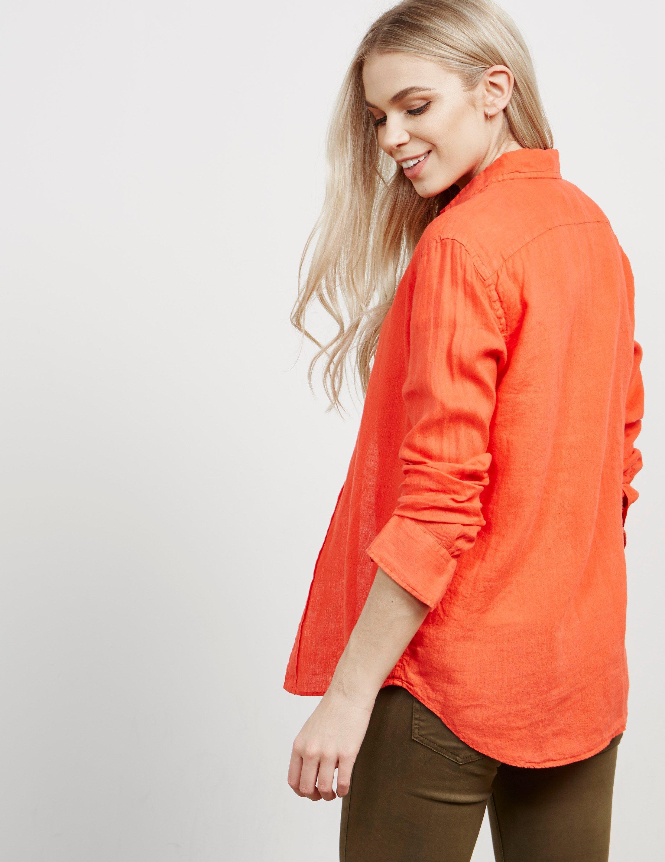 Polo Ralph Lauren Womens Linen Long Sleeve Shirt - Online Exclusive ...