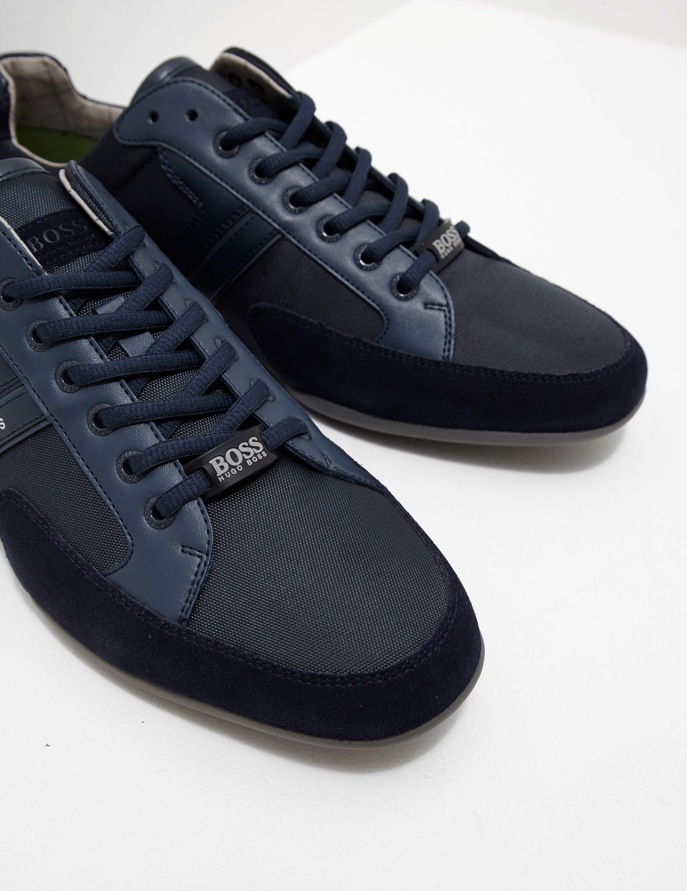 BOSS by HUGO BOSS Suede Spacit Sneakers in Navy Blue (Blue) for Men | Lyst  UK
