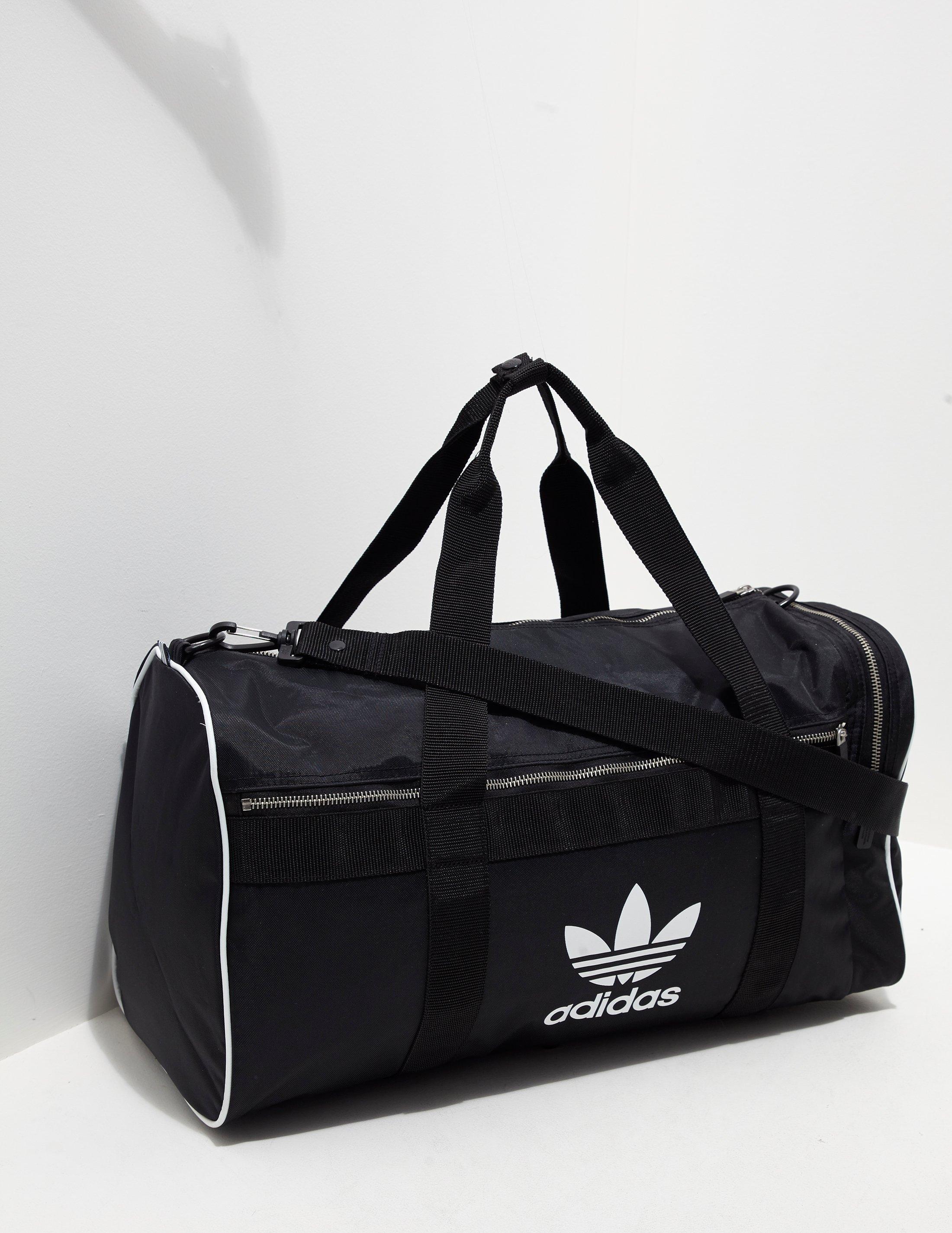 Mens Trefoil Duffel Bag Black Mens Trefoil Duffel Bag Black