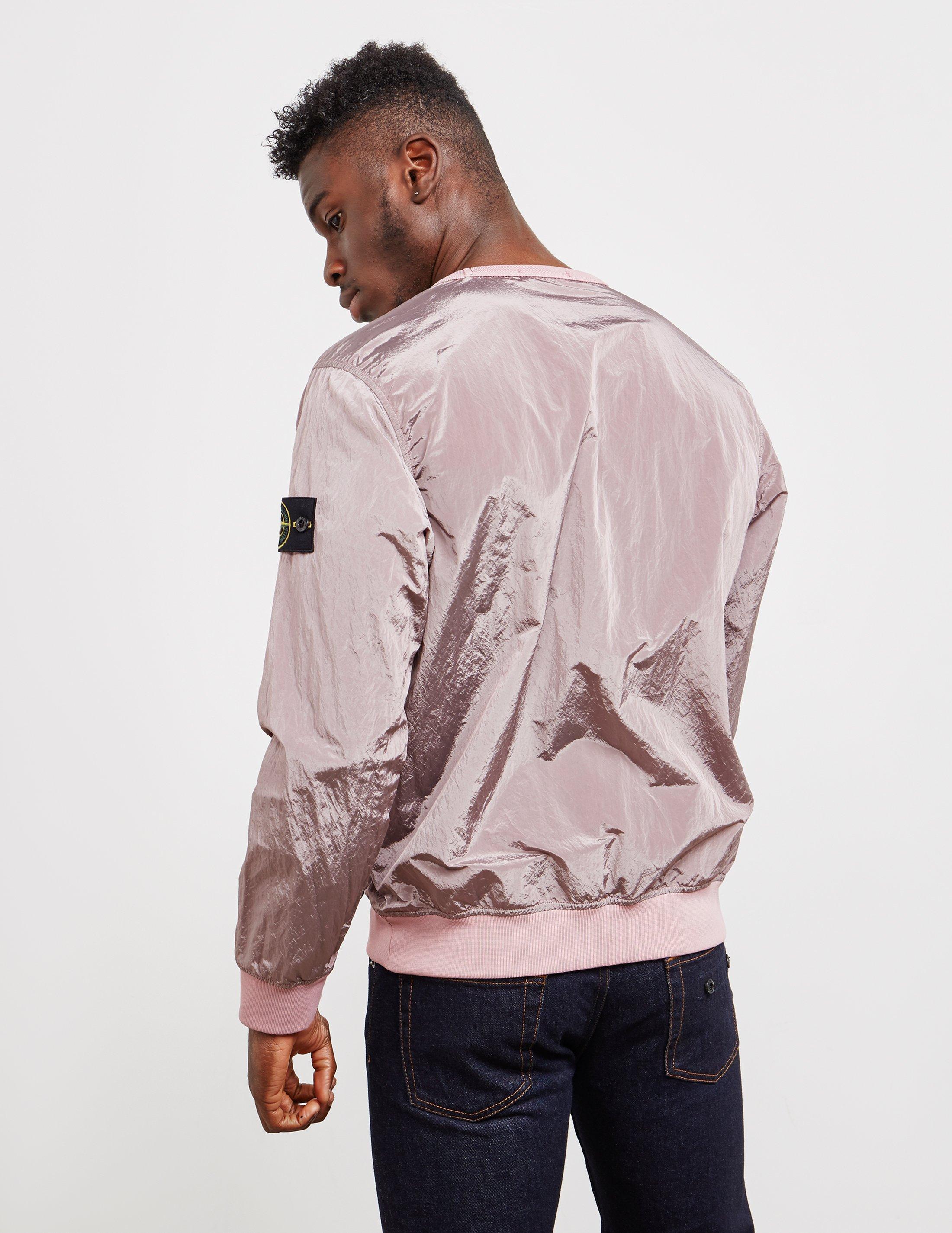 Stone Island Nylon Metal Sweatshirt Pink for Men | Lyst