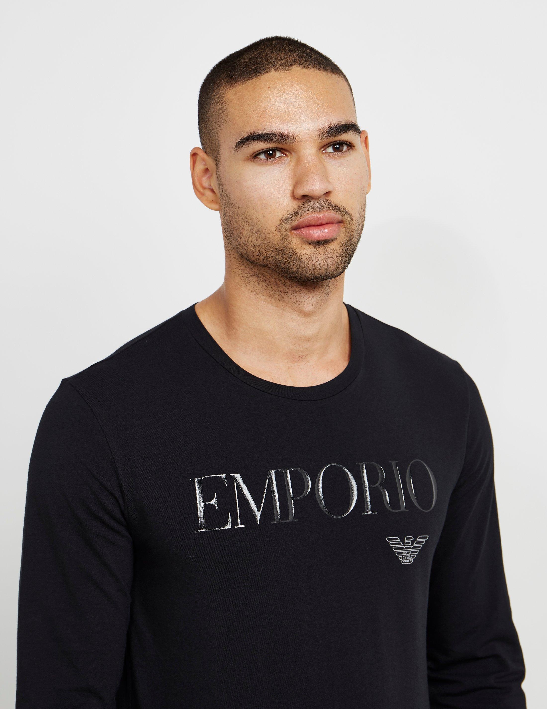 armani long sleeve t shirt mens