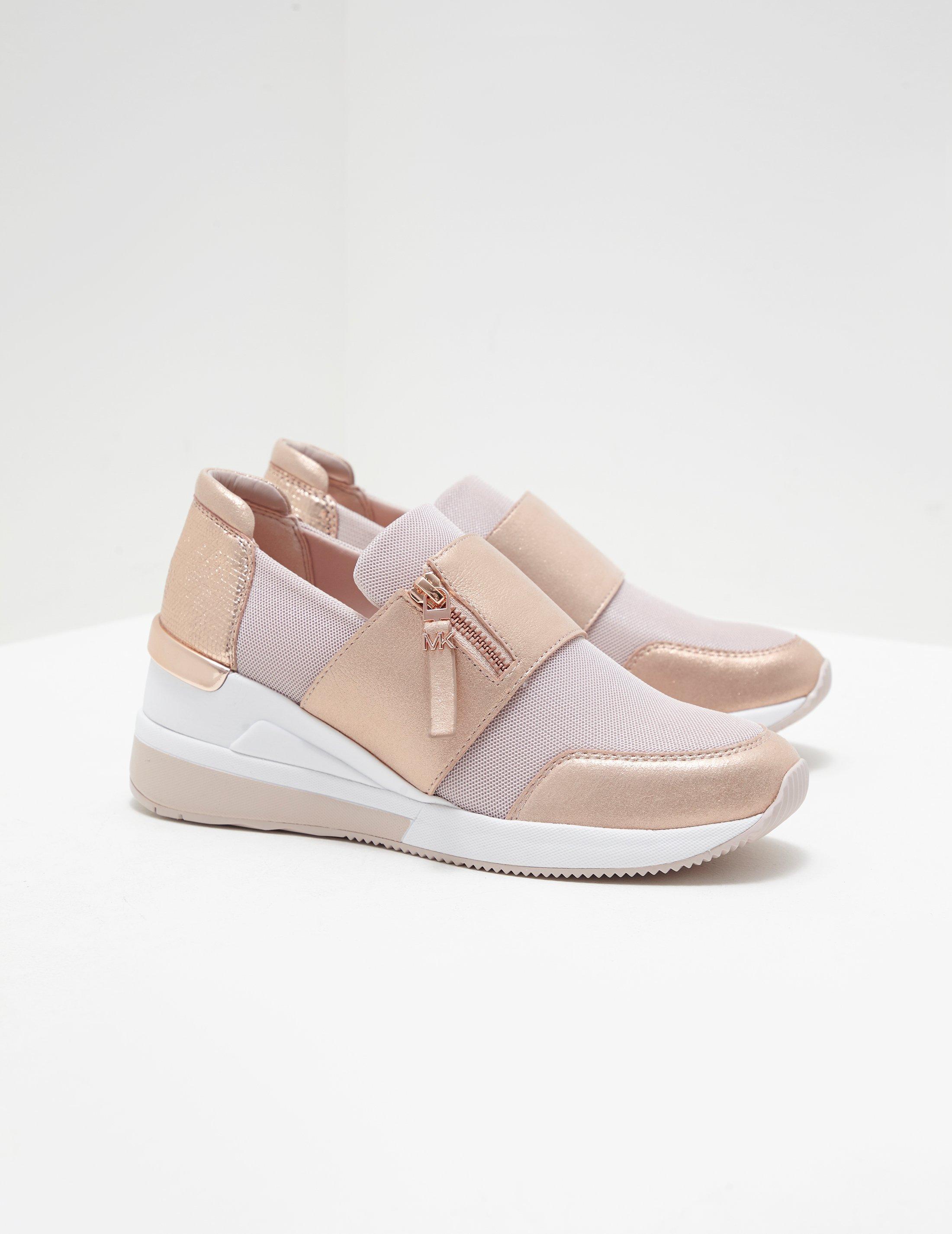 Michael Kors Leather Chelsie Trainers - Online Exclusive Pink - Lyst
