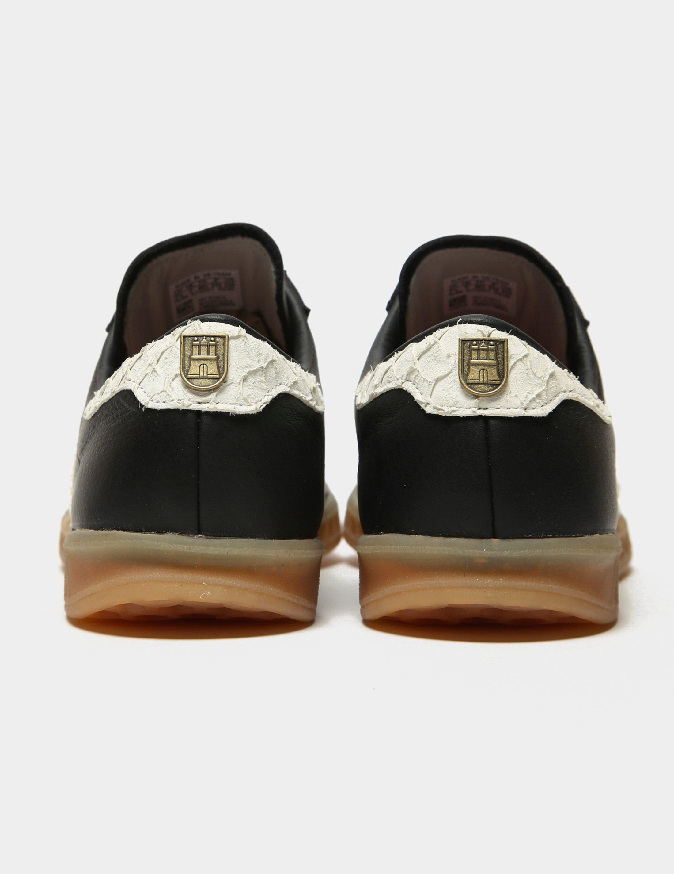 adidas Originals Leather Hamburg Black/white for Men - Lyst