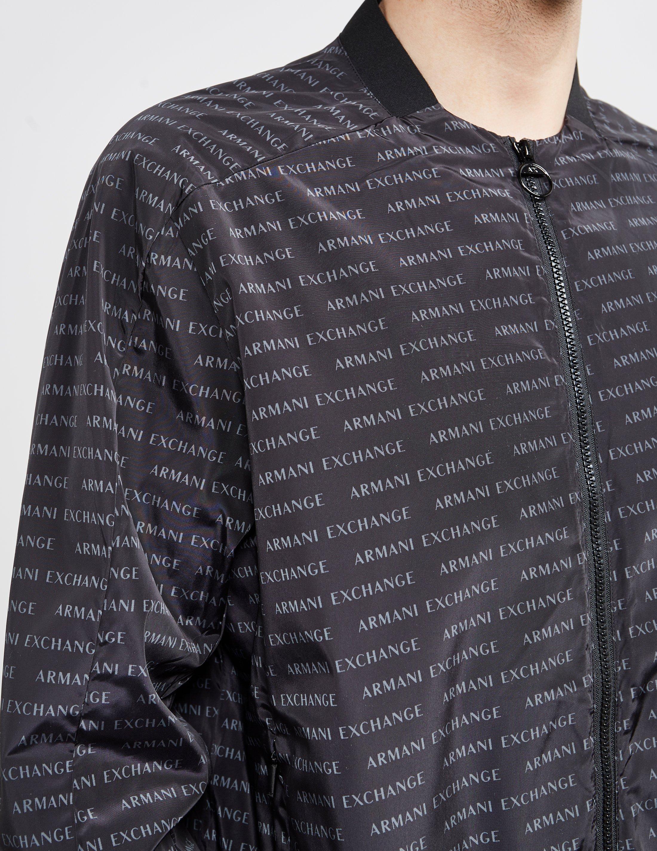 armani exchange all over print jacket