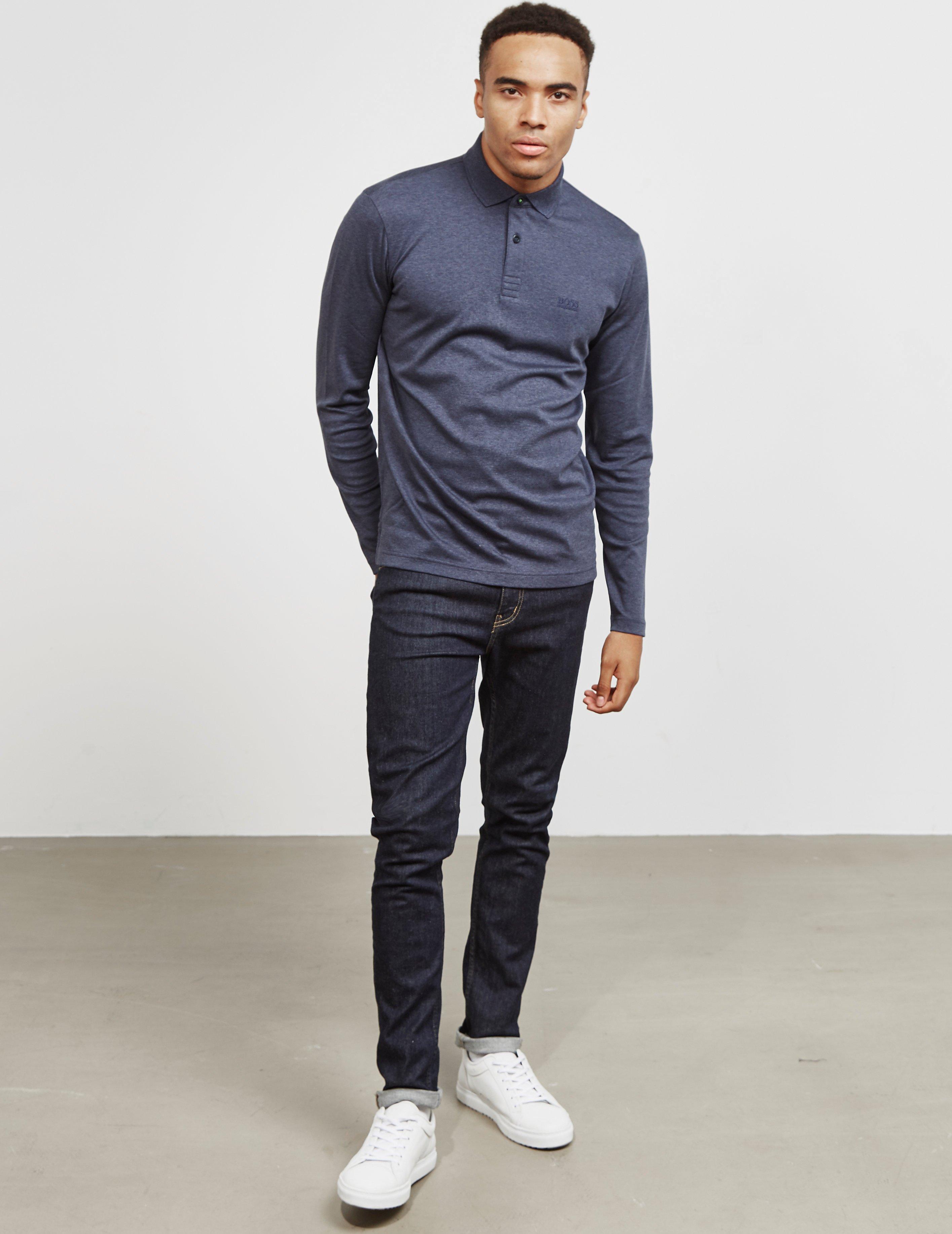 boss pirol long sleeve polo shirt