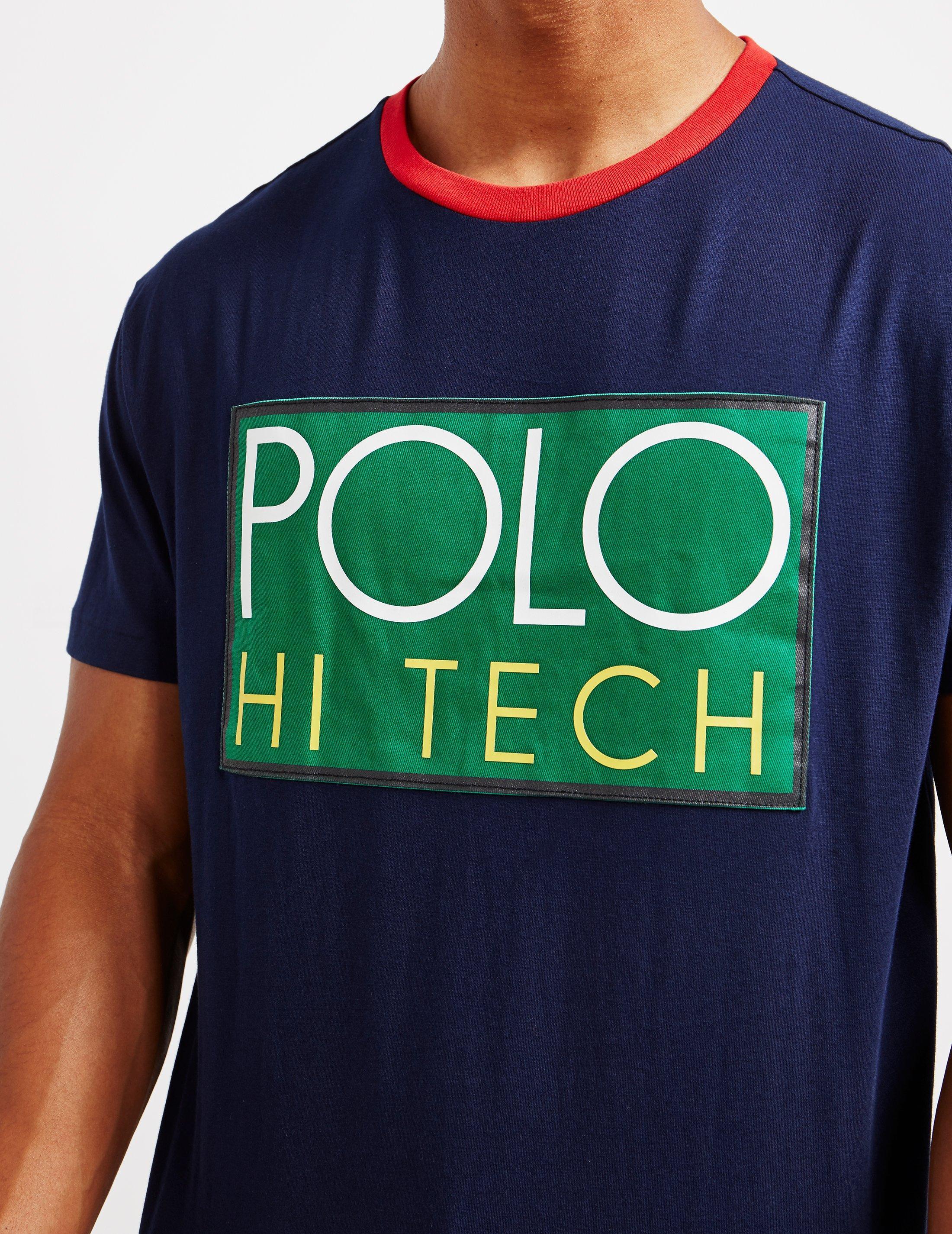 Polo Ralph Lauren Cotton Hi Tech Short Sleeve T-shirt Navy Blue for Men |  Lyst