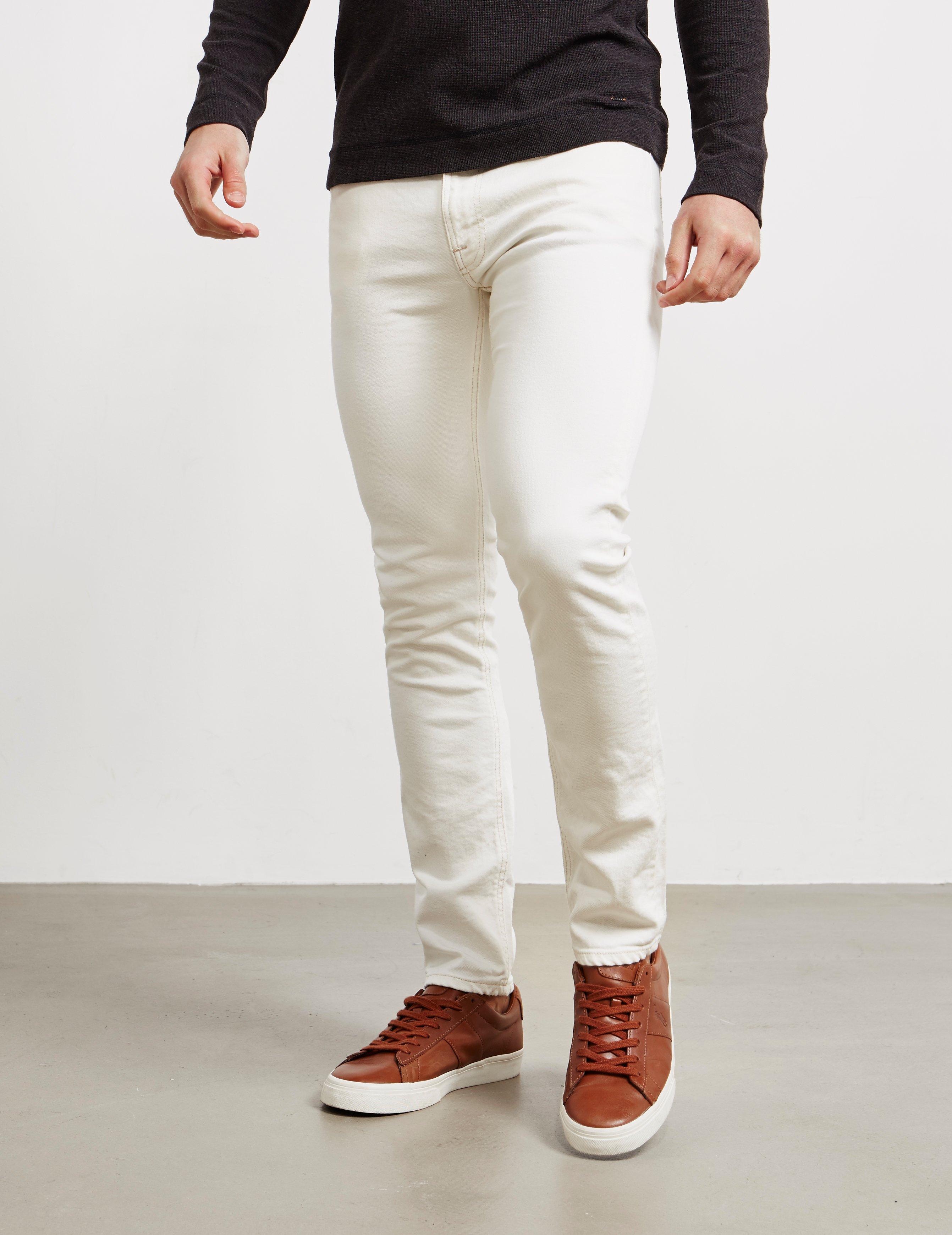 Nudie Jeans Denim Lean Dean Jeans White for Men - Lyst