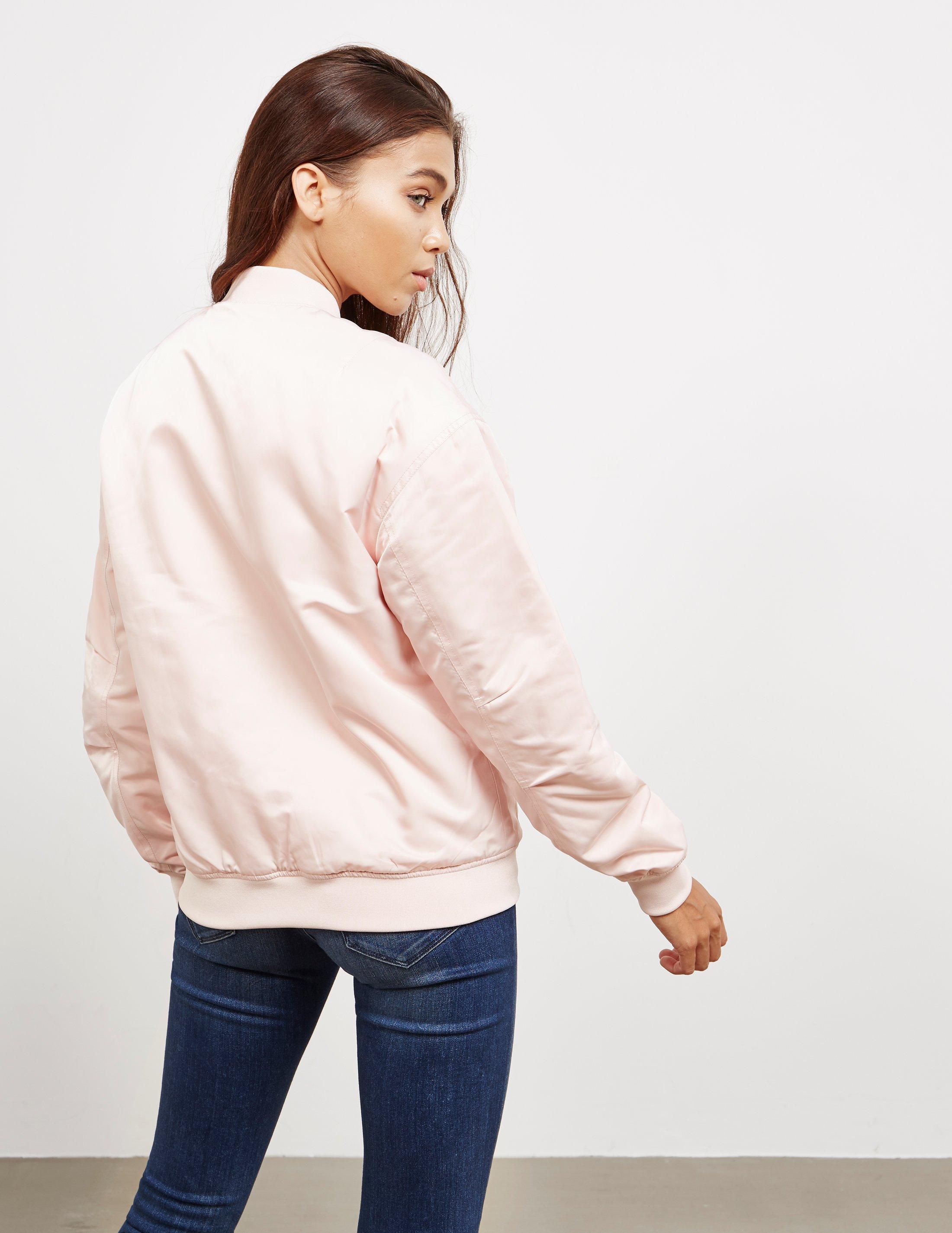 calvin klein pink bomber jacket