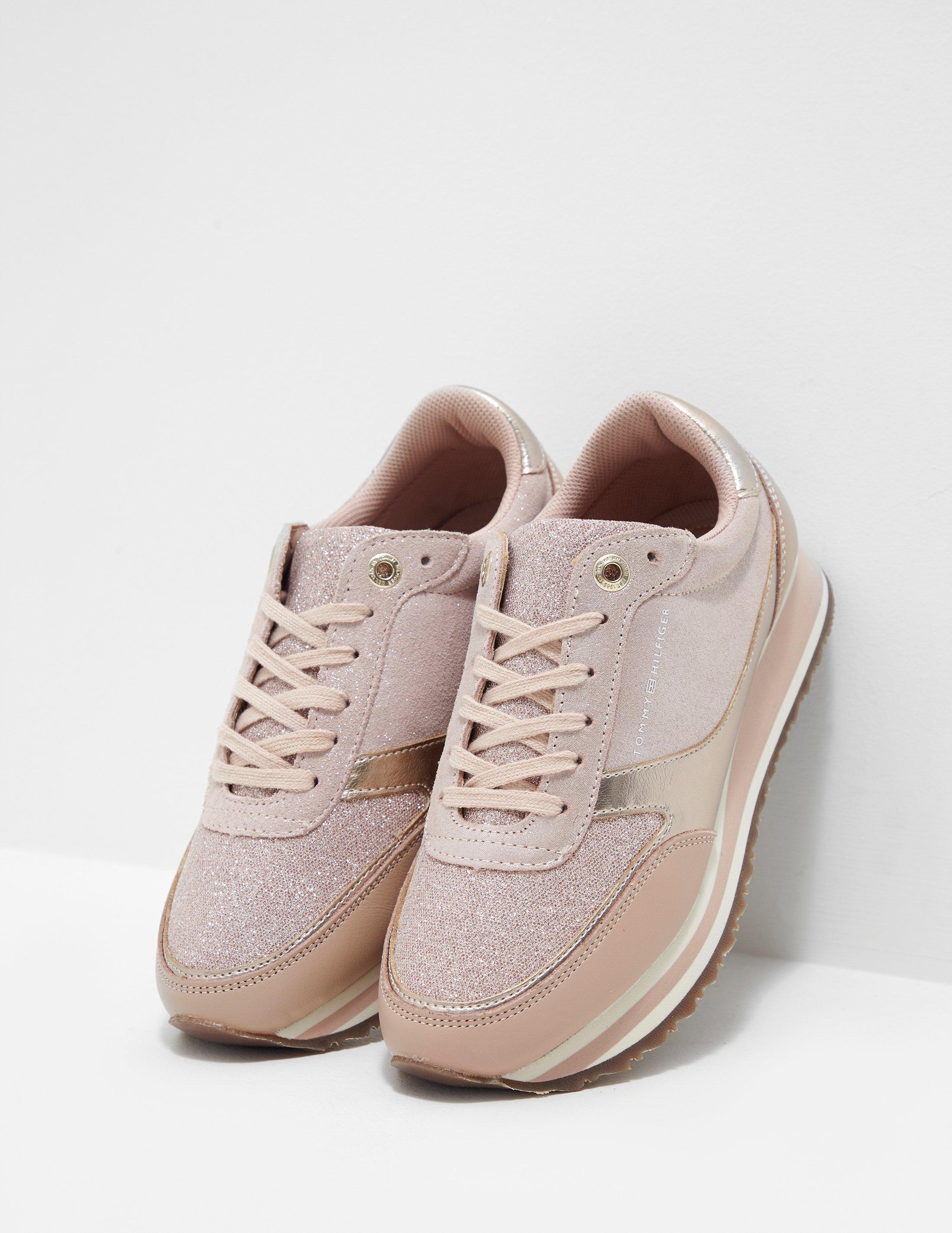 rose coloured trainers