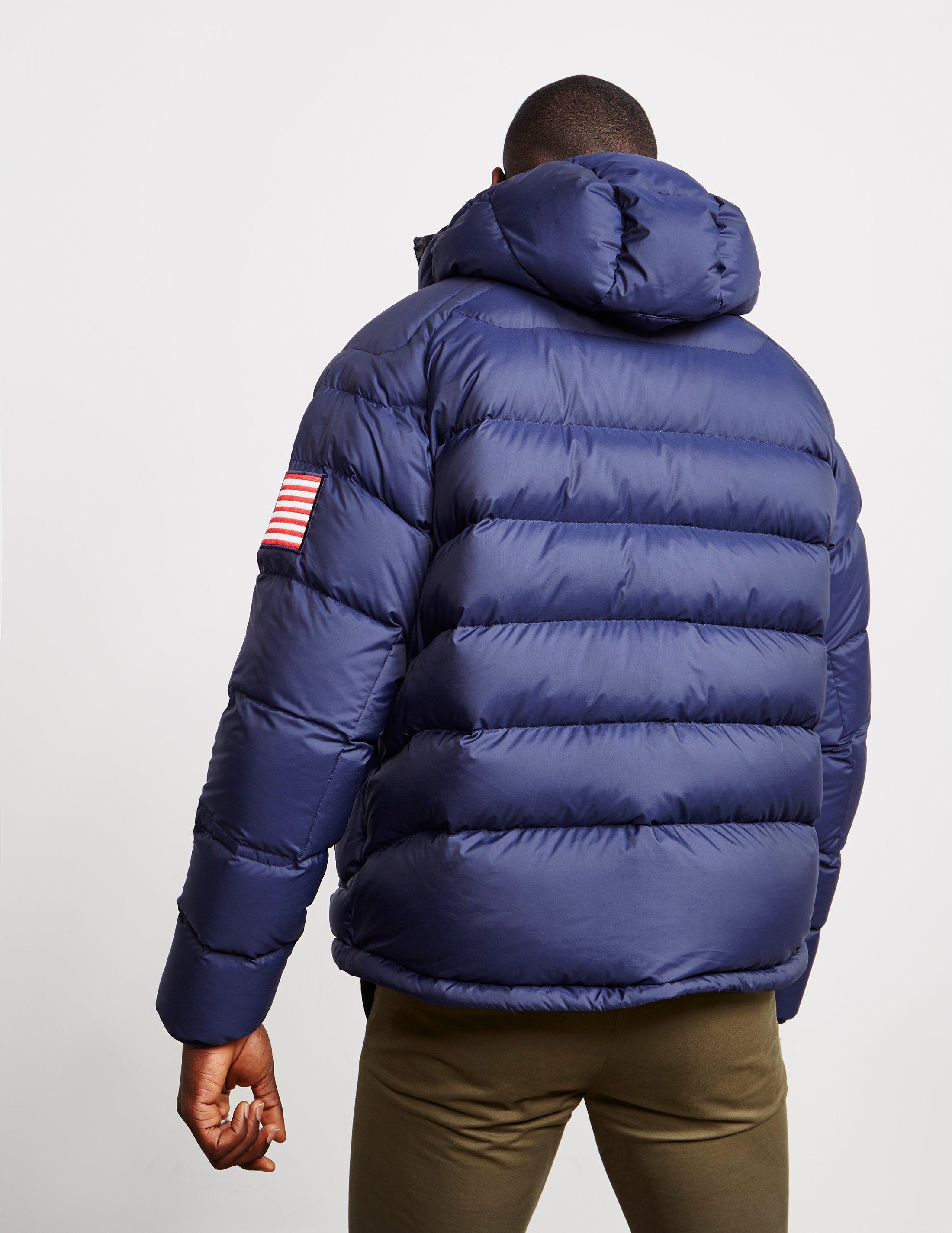 Polo glacier heated down jacket deals