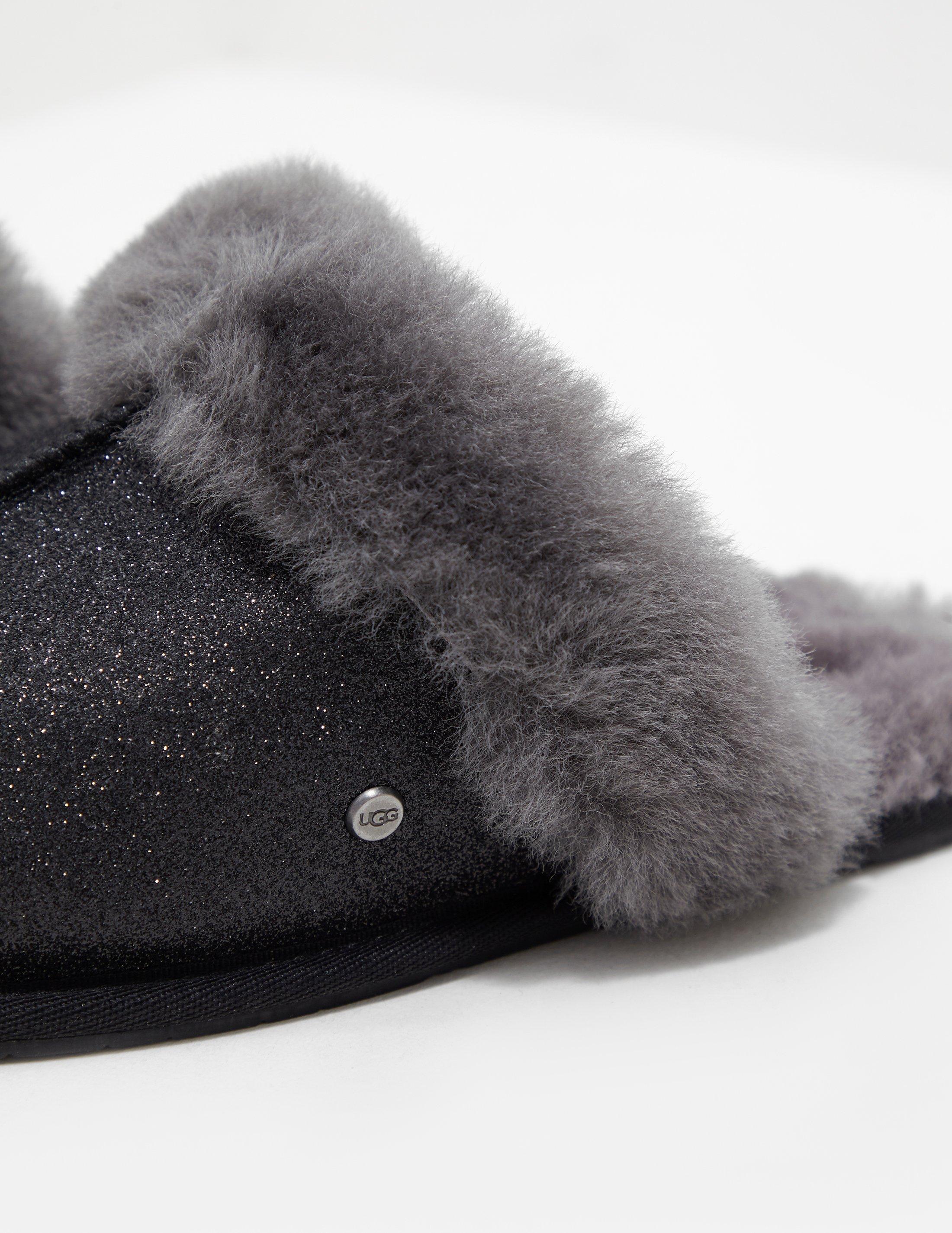 ugg sparkle slippers black