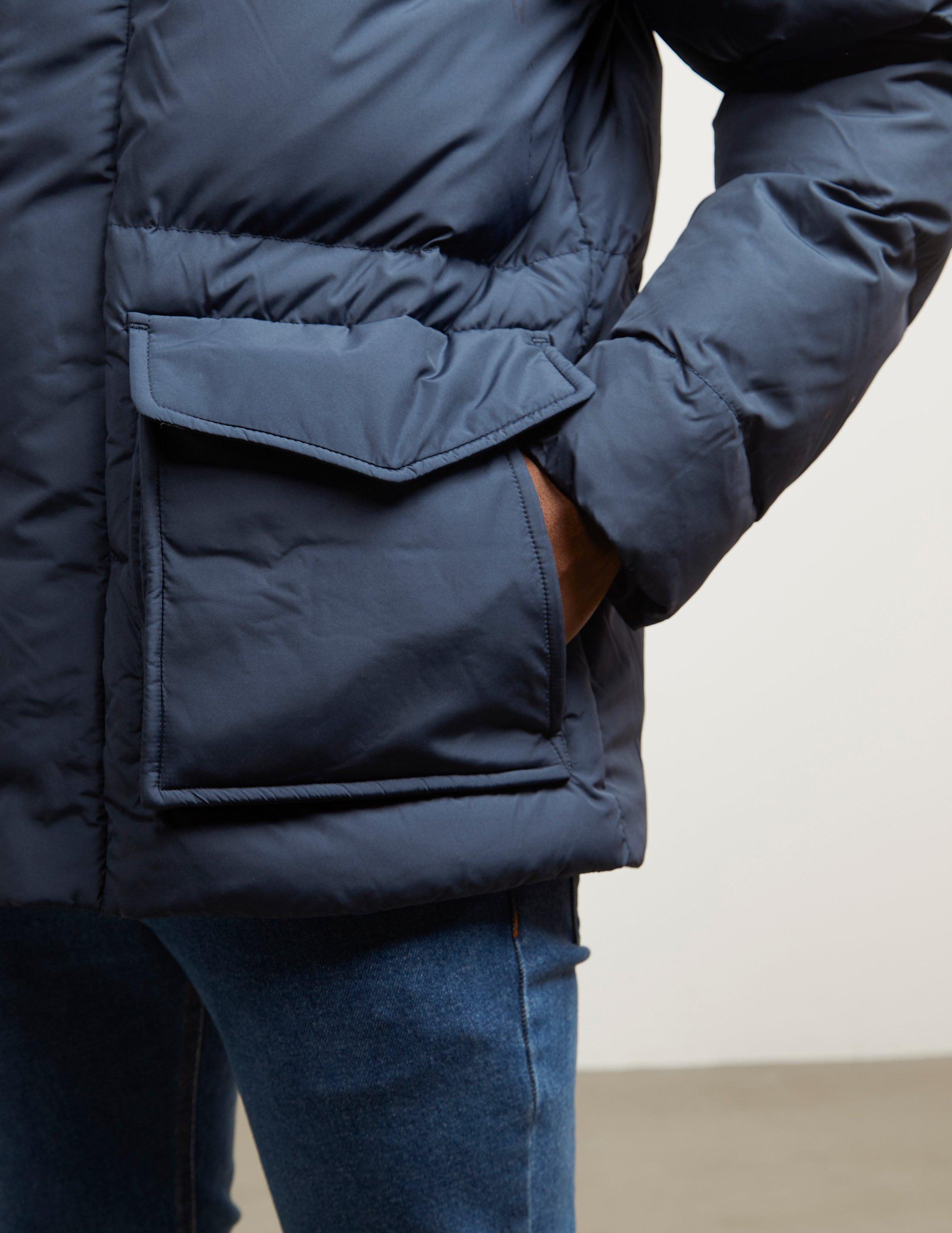 tommy hilfiger fur hooded padded bomber jacket