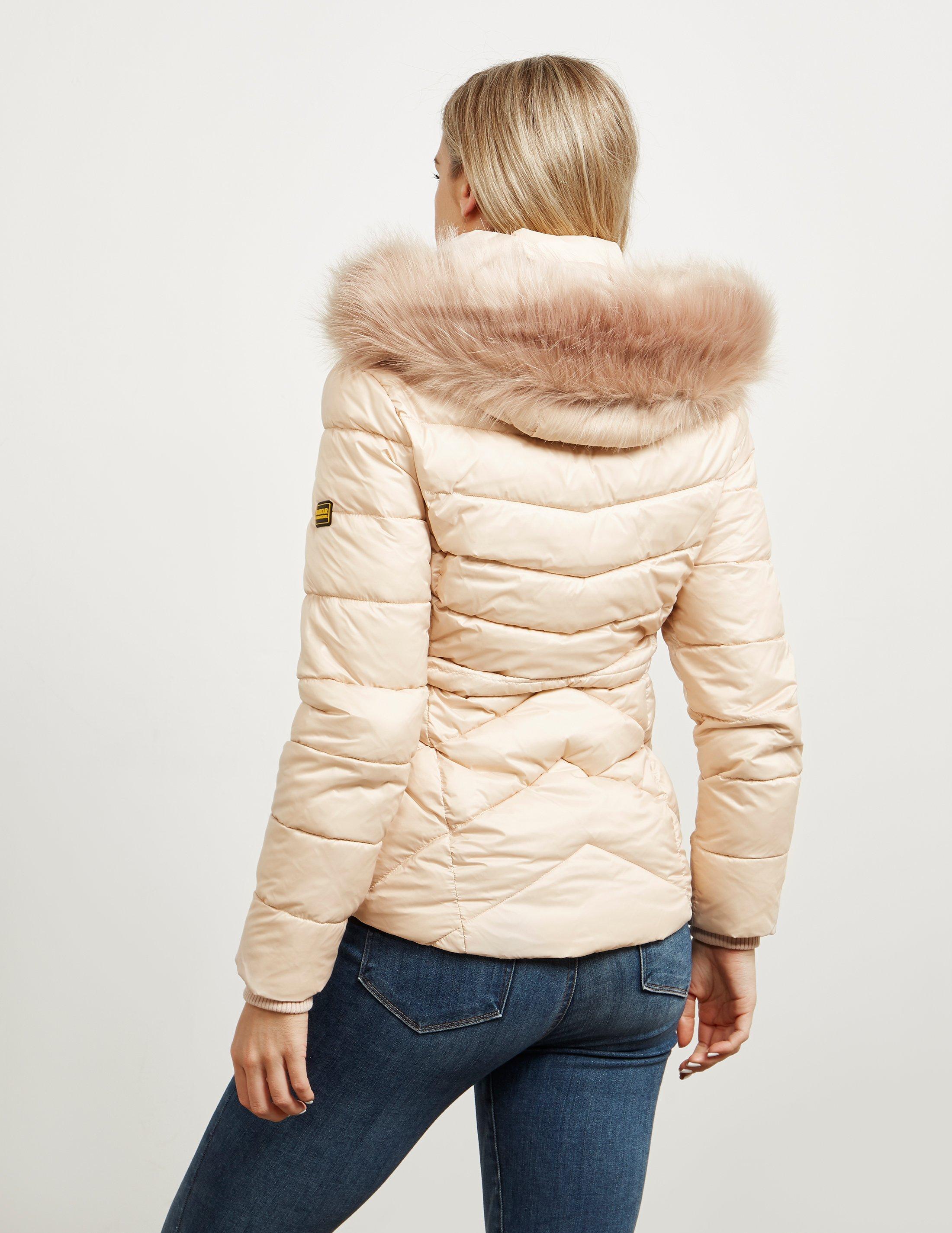 barbour coat pink